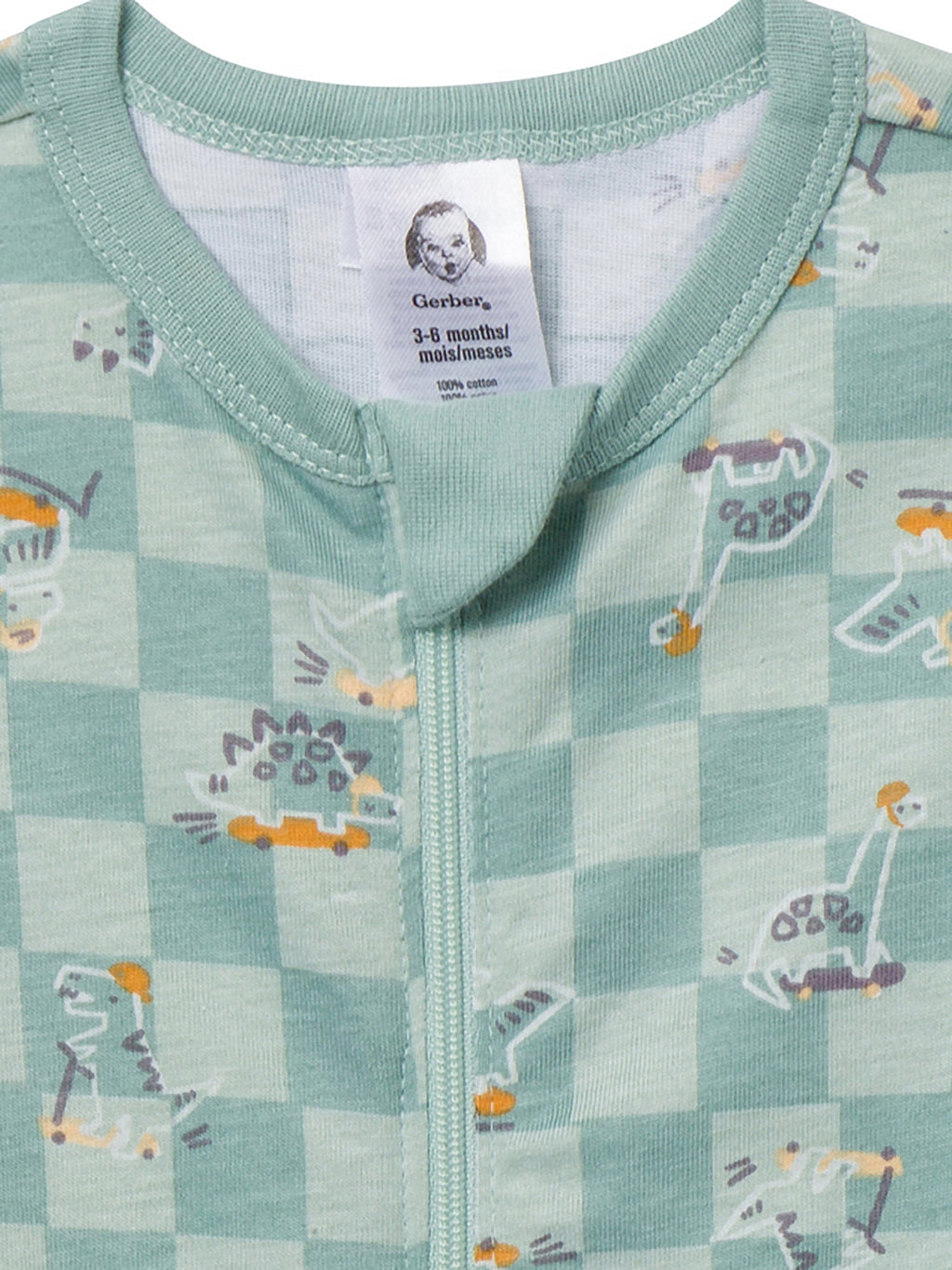 Gerber Gender Neutral Sleep ´N Play Footed Pajama, 3-Pack, Sizes Newborn - 6/9 Months