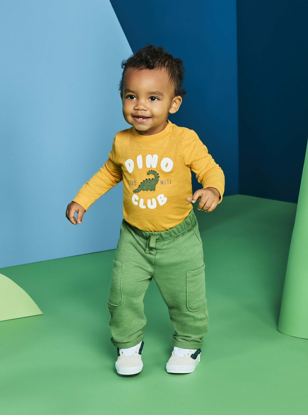 Garanimals Baby Boy Slub Graphic Bodysuit with Long Sleeves, Sizes 0M-24M