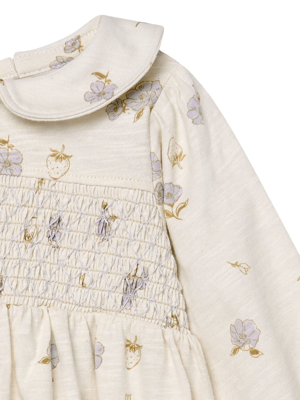 Modern Moments by Gerber Baby Girl Smocked Long Sleeve Bubble Romper, Sizes 0/3 Months - 24 Months