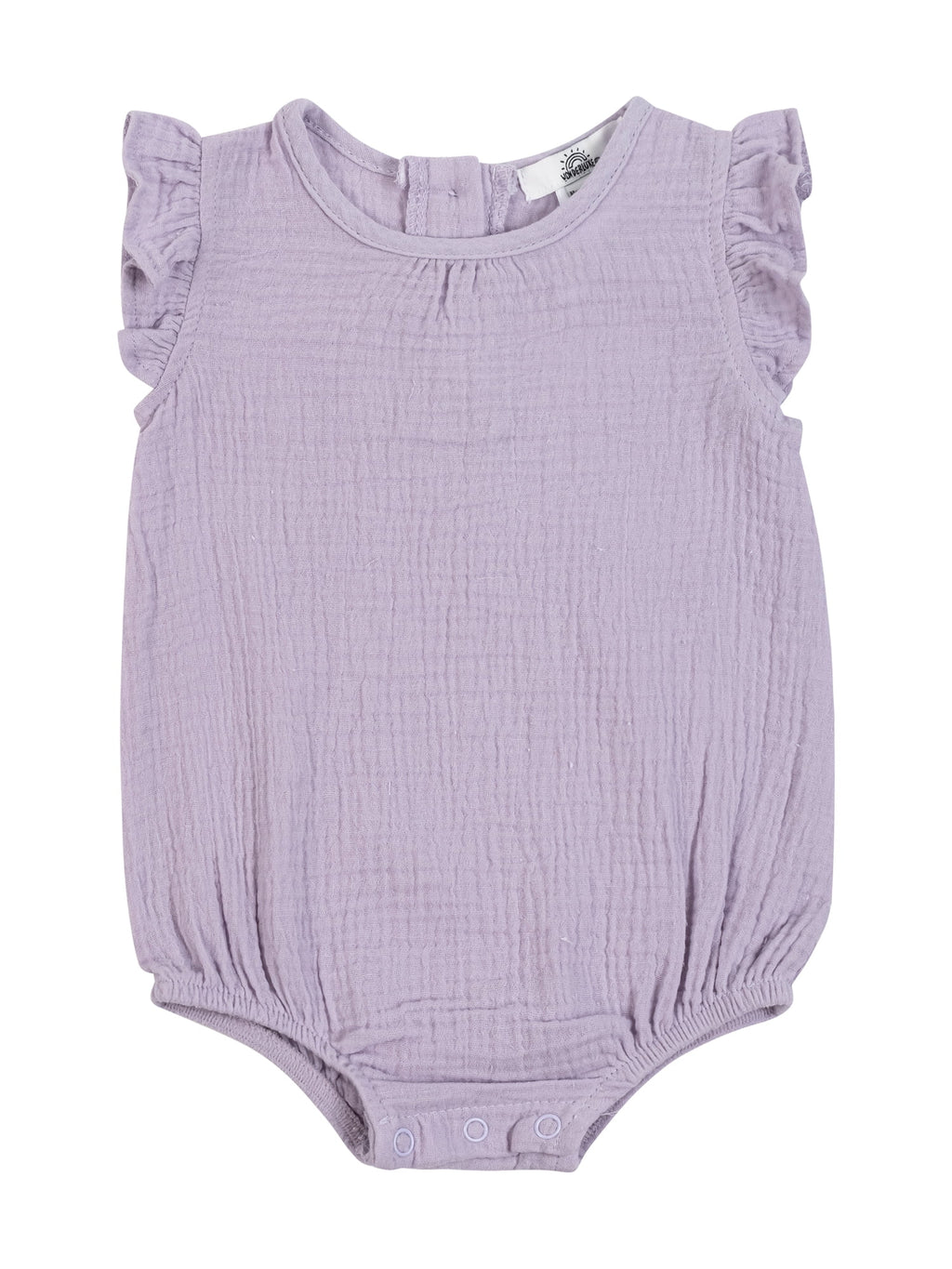 Wonderluxe Newborn Girls' 2 Pack Flutter Sleeve Bubble Romper, Sizes 0/3M-6/9M