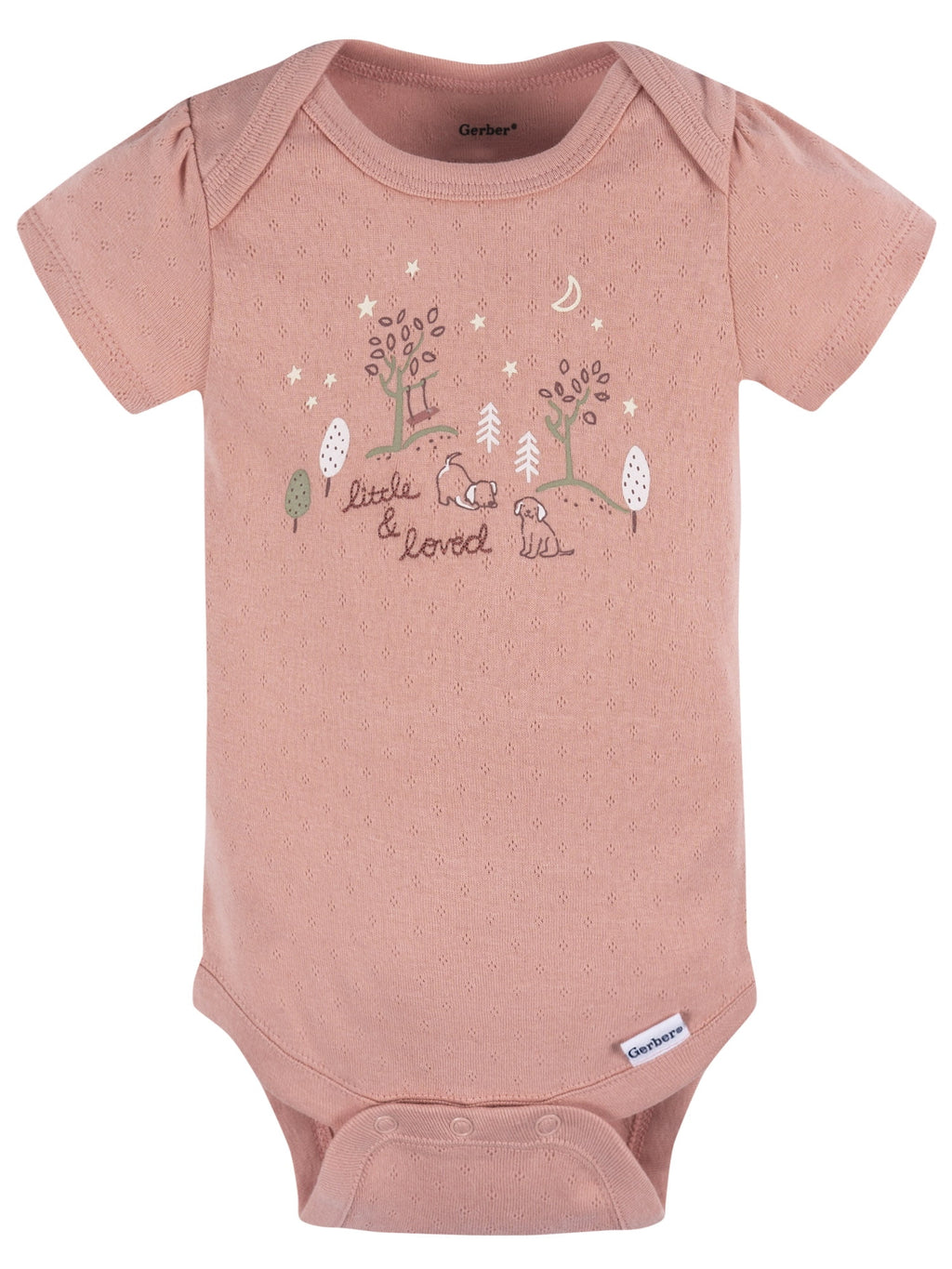 Gerber Baby Girl Short Sleeve Bodysuits, 3-Pack, Sizes Preemie - 12 Months