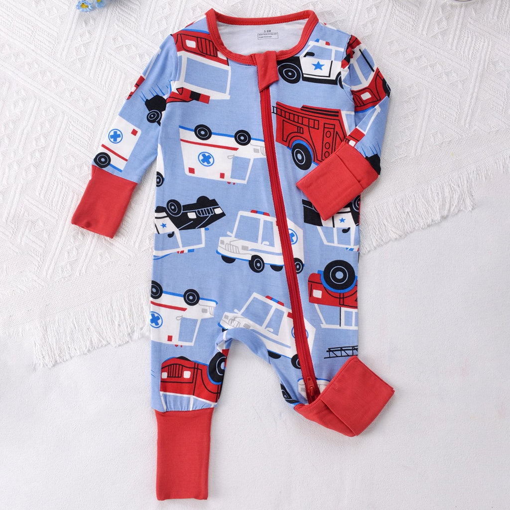 Utlike Baby Boys Bodysuits Long Sleeve Zip Up Romper Soft Comfortable Pajamas For Everyday Wear Comfort Fit Infant Onesies Daily Wear Size 12-18M