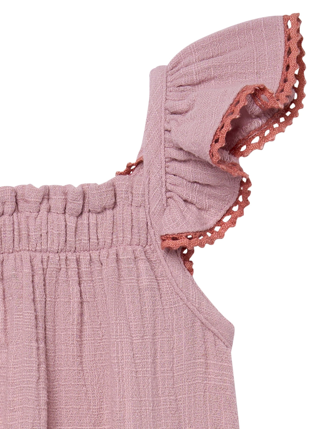 Modern Moments by Gerber baby Girl Long Leg Romper with Novelty Trim Detail, Sizes 0/3 Months - 24 Months