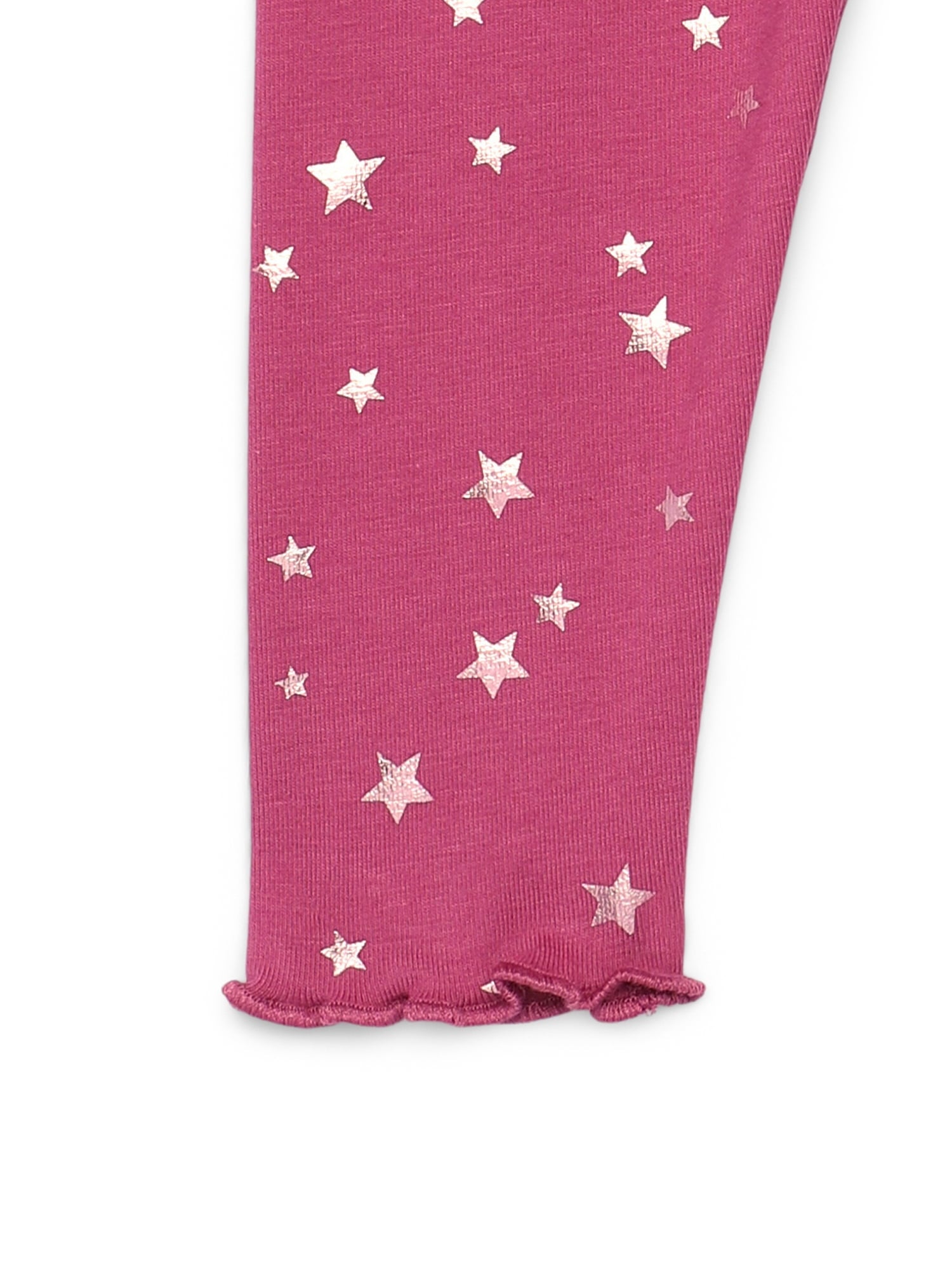 Garanimals Baby Girls Print Jersey Leggings with Lettuce-Edge Hem, Sizes 0M-24M