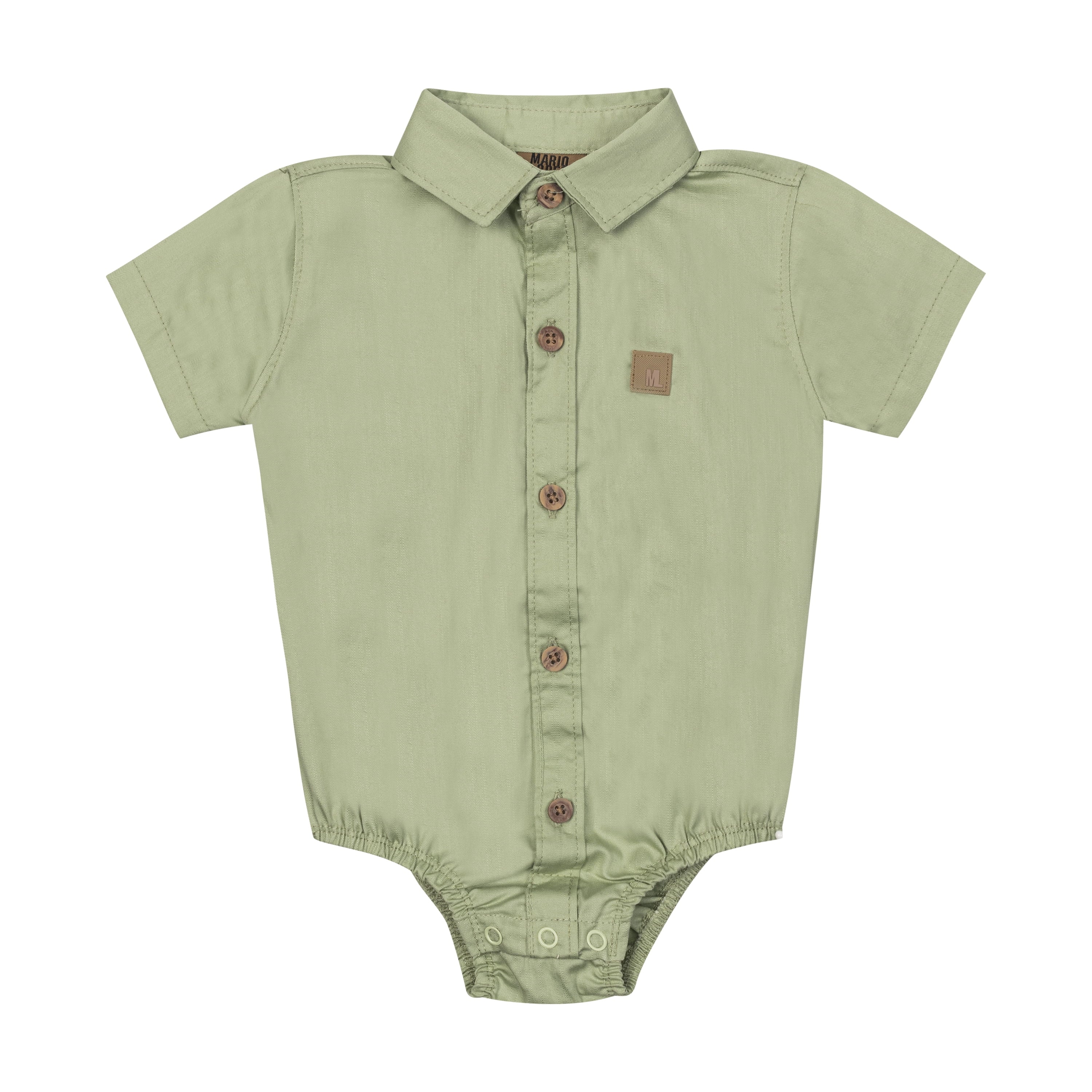 Little Lad Newborn Boys' Short Sleeve Shirt and Pant, 2-Piece Set, Sizes 0-3M-6-9M