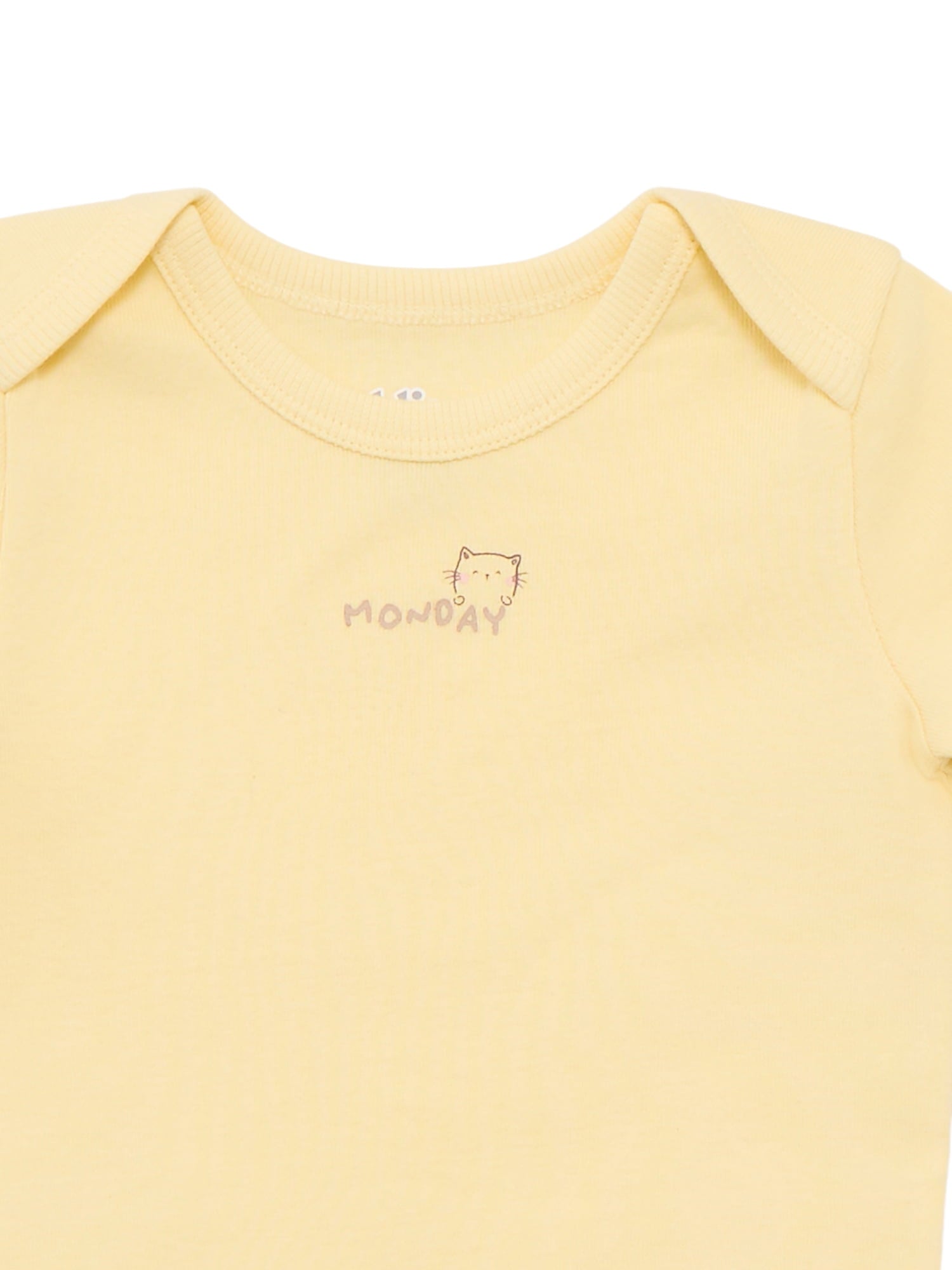 Bliss by Garanimals Baby Boys or Girls Cotton Days of the Week Bodysuits Set, 7-Piece, Sizes 0M-18M