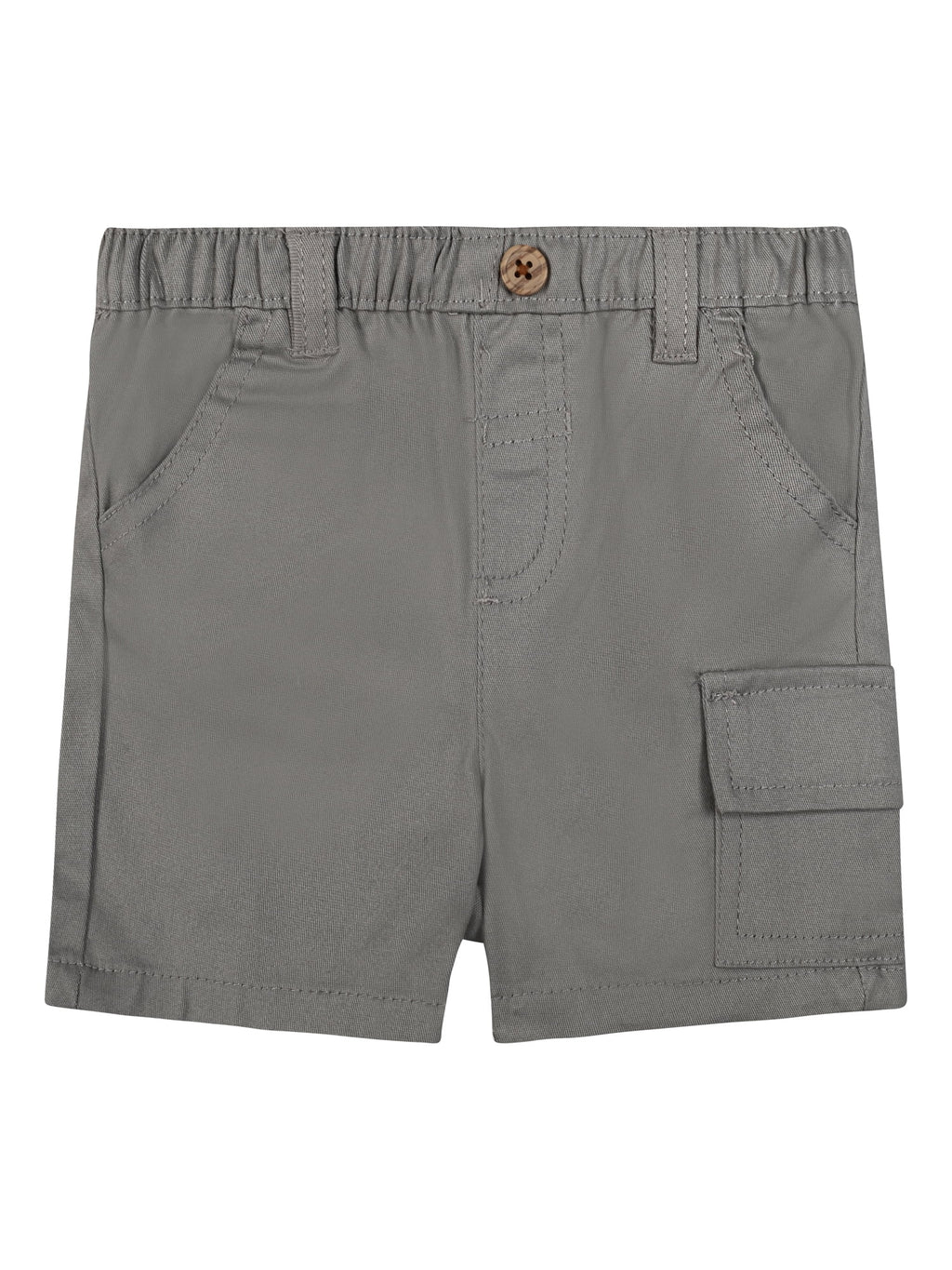 Little Lad Newborn Boys' Short Sleeve Shirt and Short, 2-Piece Set, Sizes 0-3M-6-9M