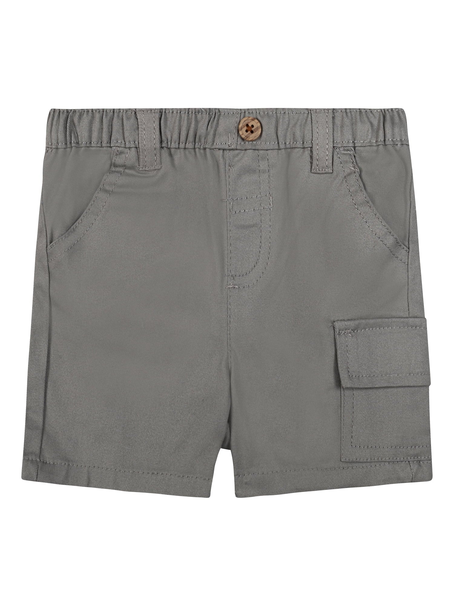 Little Lad Newborn Boys' Short Sleeve Shirt and Short, 2-Piece Set, Sizes 0-3M-6-9M