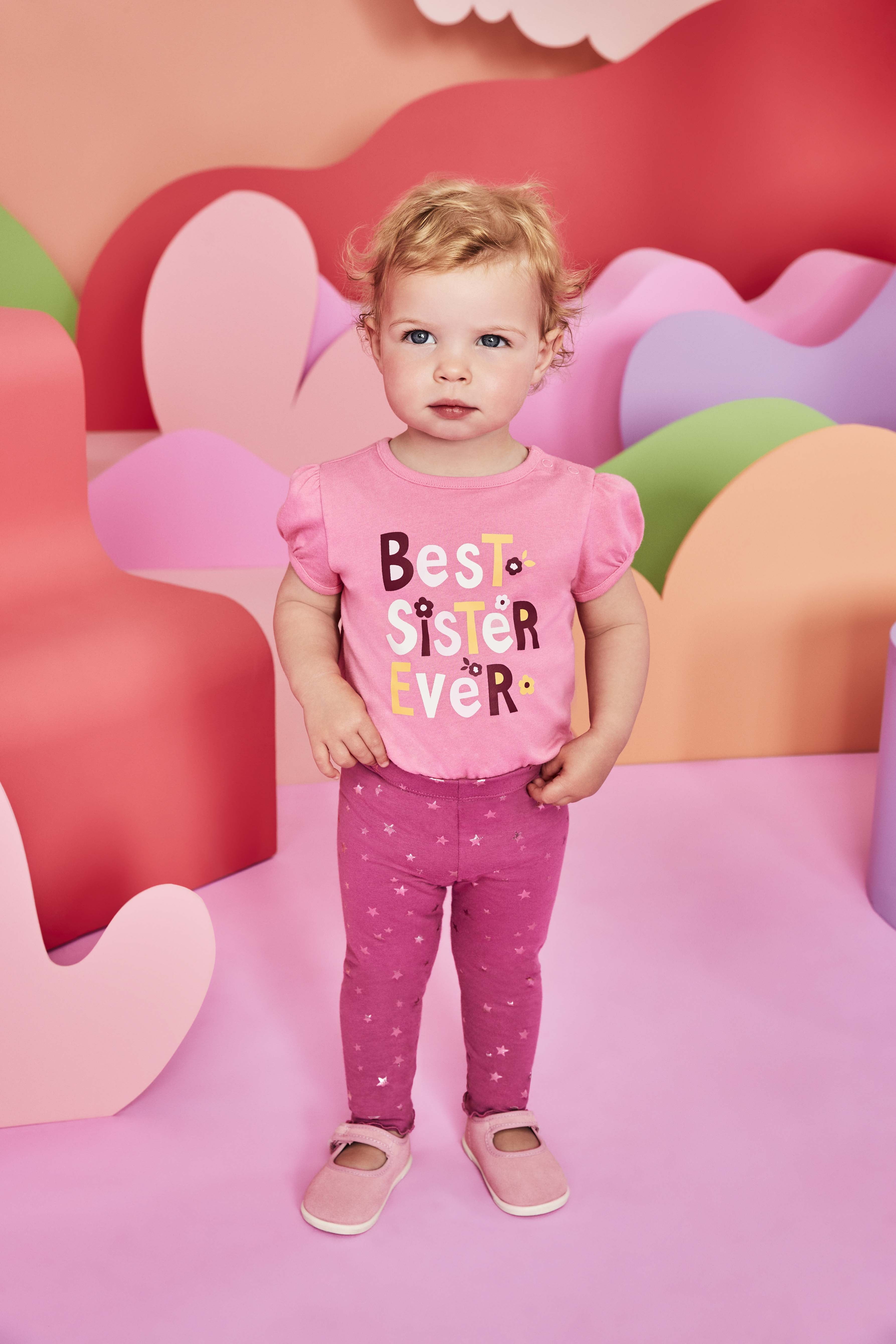 Garanimals Baby Girls Print Jersey Leggings with Lettuce-Edge Hem, Sizes 0M-24M