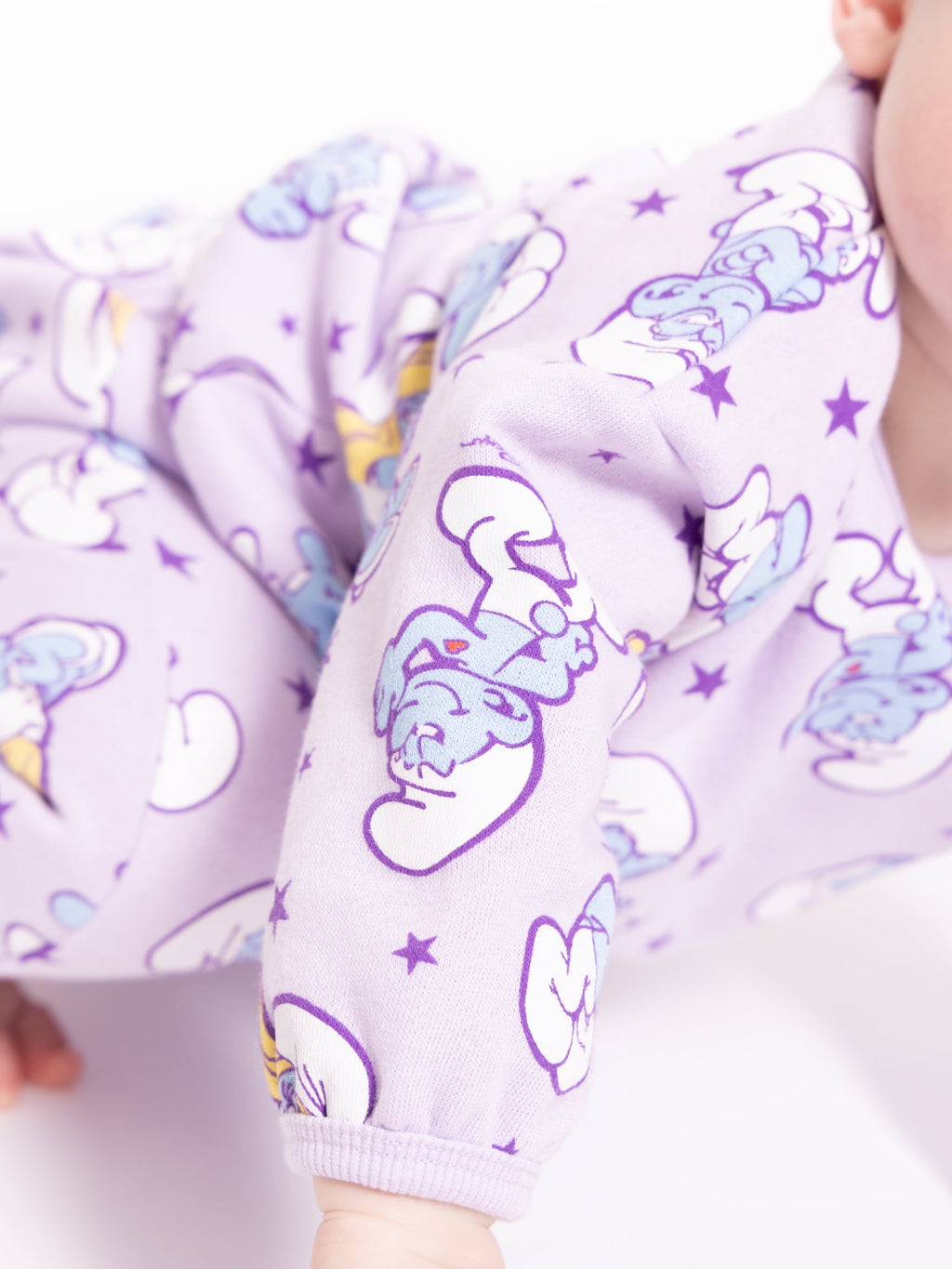 Smurfs Baby Boys or Girls Bubble Sleeve Printed Sweatshirt and Joggers Set, 2-Piece, Sizes 0/3M-24M