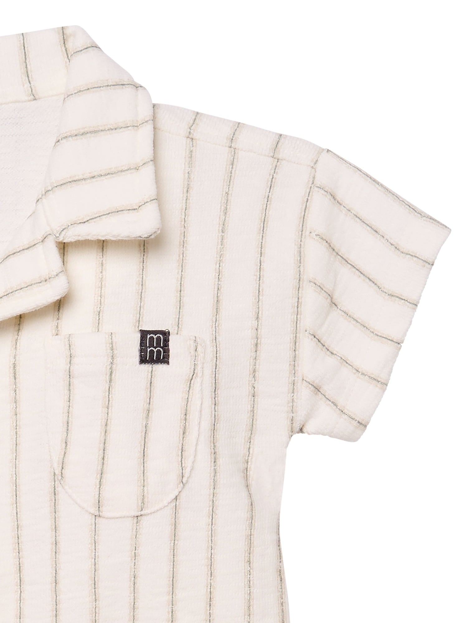 Modern Moments by Gerber Baby Boy Long Leg Slouch Henley Romper, Sizes 0/3 Months - 24 Months