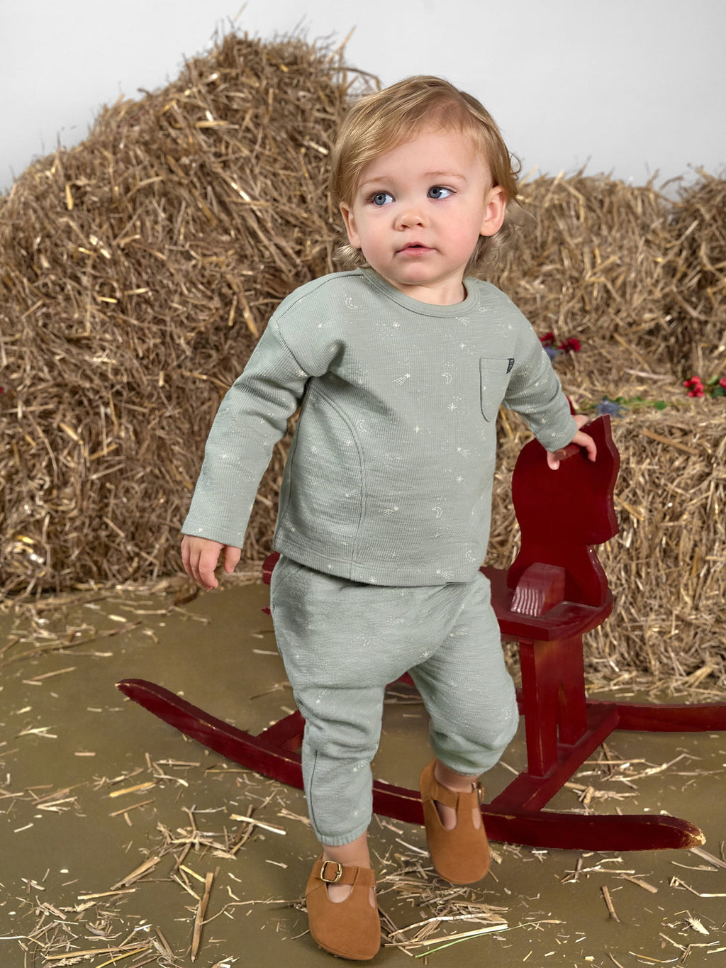 Modern Moments by Gerber Baby Neutral Harem Pant, Sizes 0/3 Months - 24 Months