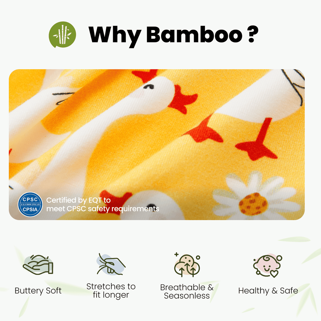 PatPat Baby Girl Clothes Unisex Viscose from Bamboo Footless Zip Sleepwear Long Sleeve Snug Fit Baby Pajamas for Newborn Infant Boys Girls Baby Gifts Sleeper 2Pack,0-3 Months