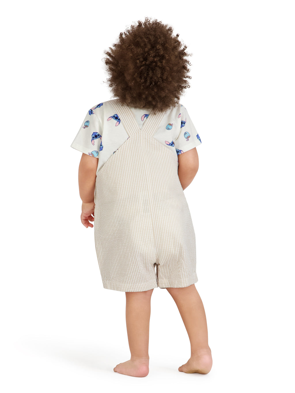 Stitch Baby Boy 2 Piece Shortall Set, Sizes 0-24 Months