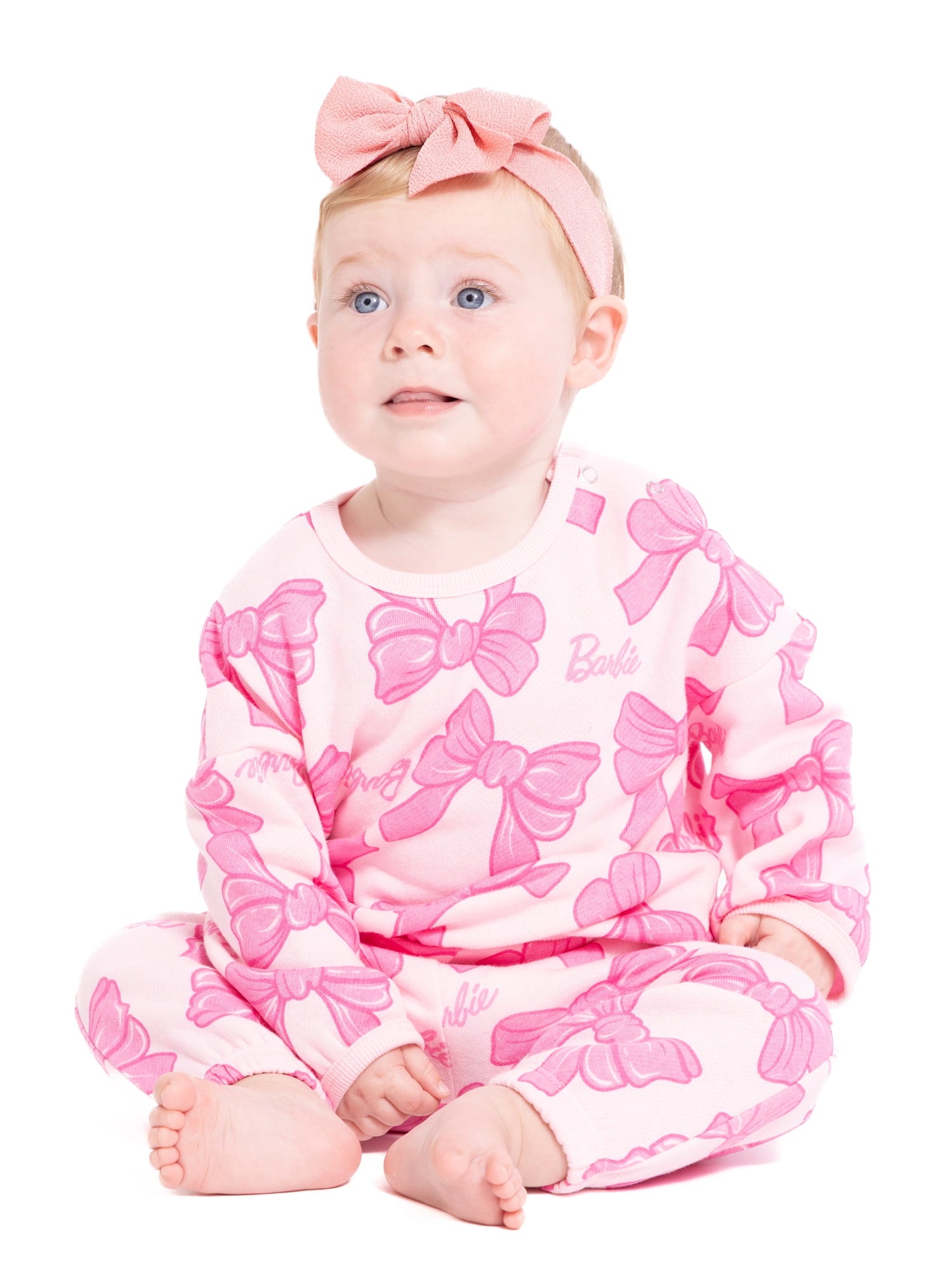 Smurfs Baby Boys or Girls Bubble Sleeve Printed Sweatshirt and Joggers Set, 2-Piece, Sizes 0/3M-24M