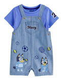 Stitch Baby Boy 2 Piece Shortall Set, Sizes 0-24 Months