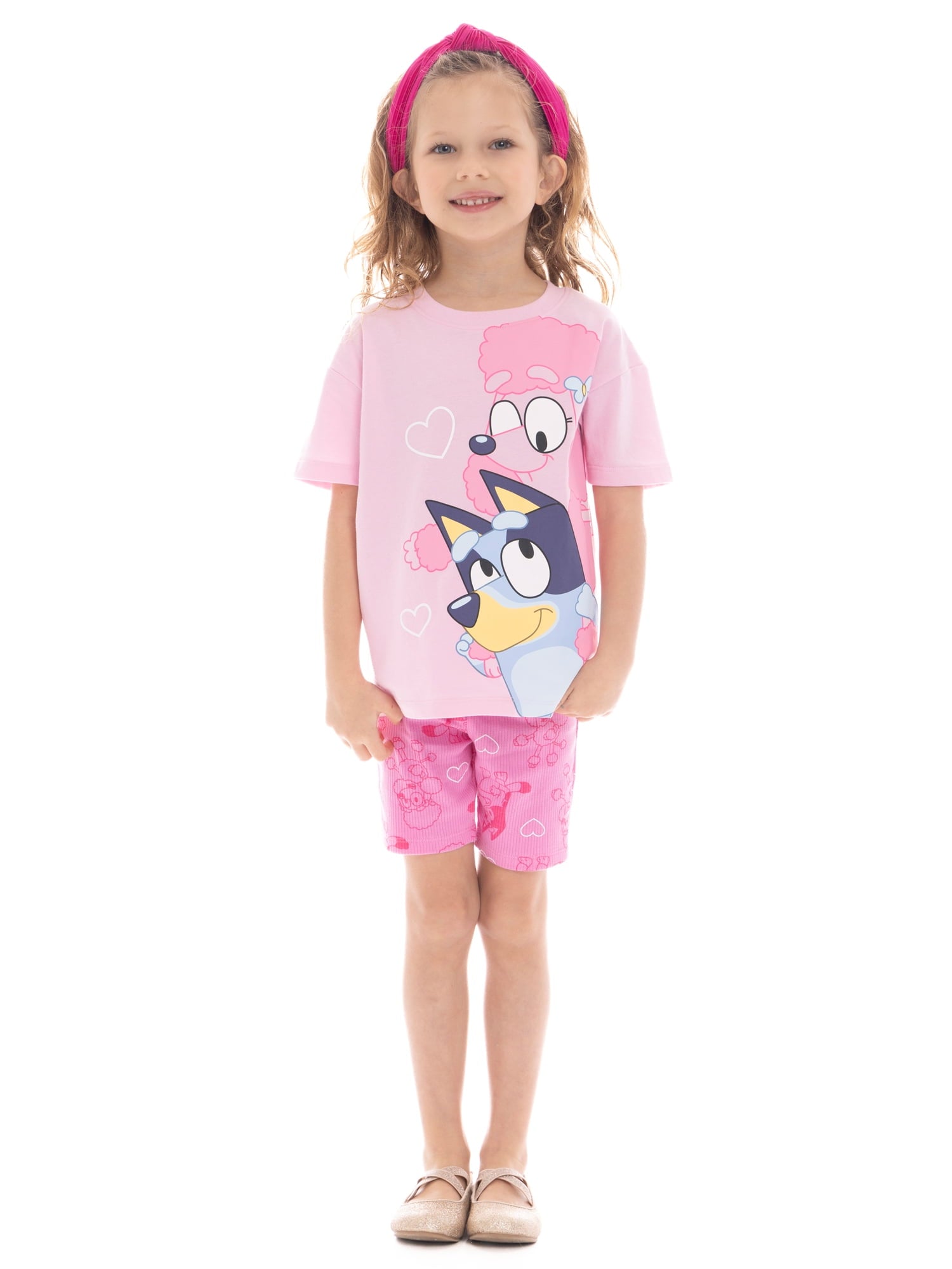 Minnie Mouse Toddler Girls Graphic Tee and Bike Shorts Set, 2-Piece, Sizes 12M-5T