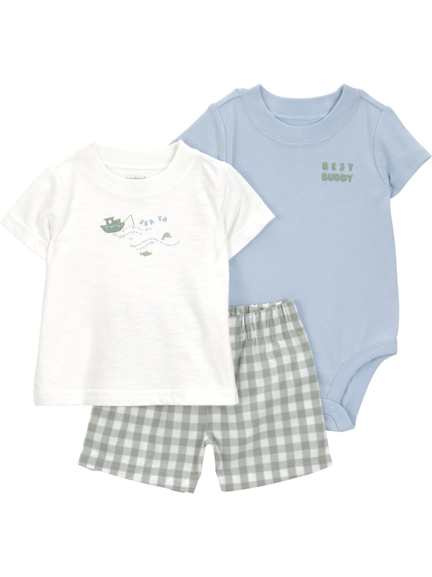 Carter's Child of Mine Baby Boy Outfit Set, 3-Piece, Sizes 0/3-24 Months