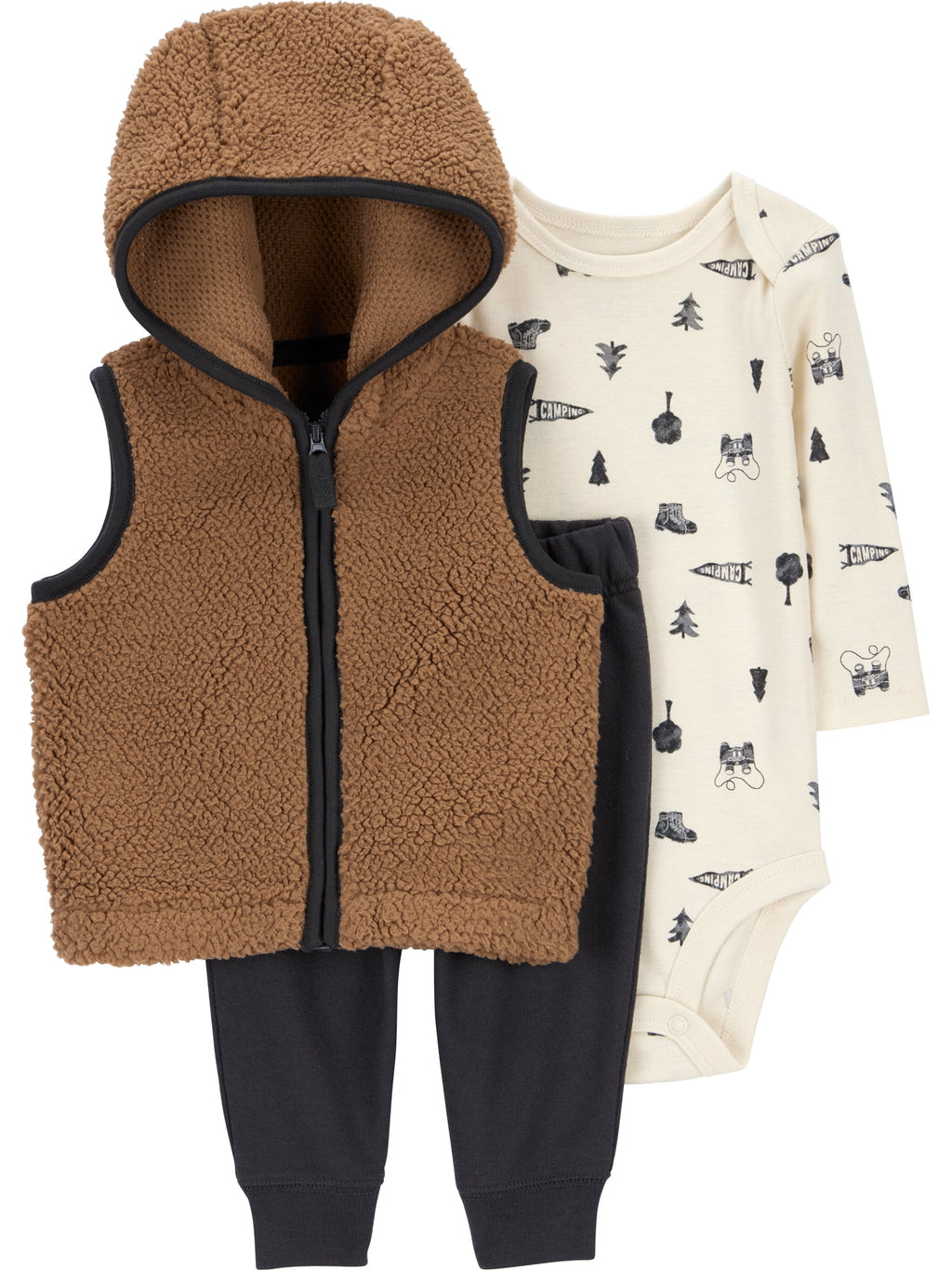 Carter's Child of Mine Baby and Toddler Boy Vest Outfit Set, 3-Piece, Sizes 0/3-24 Months