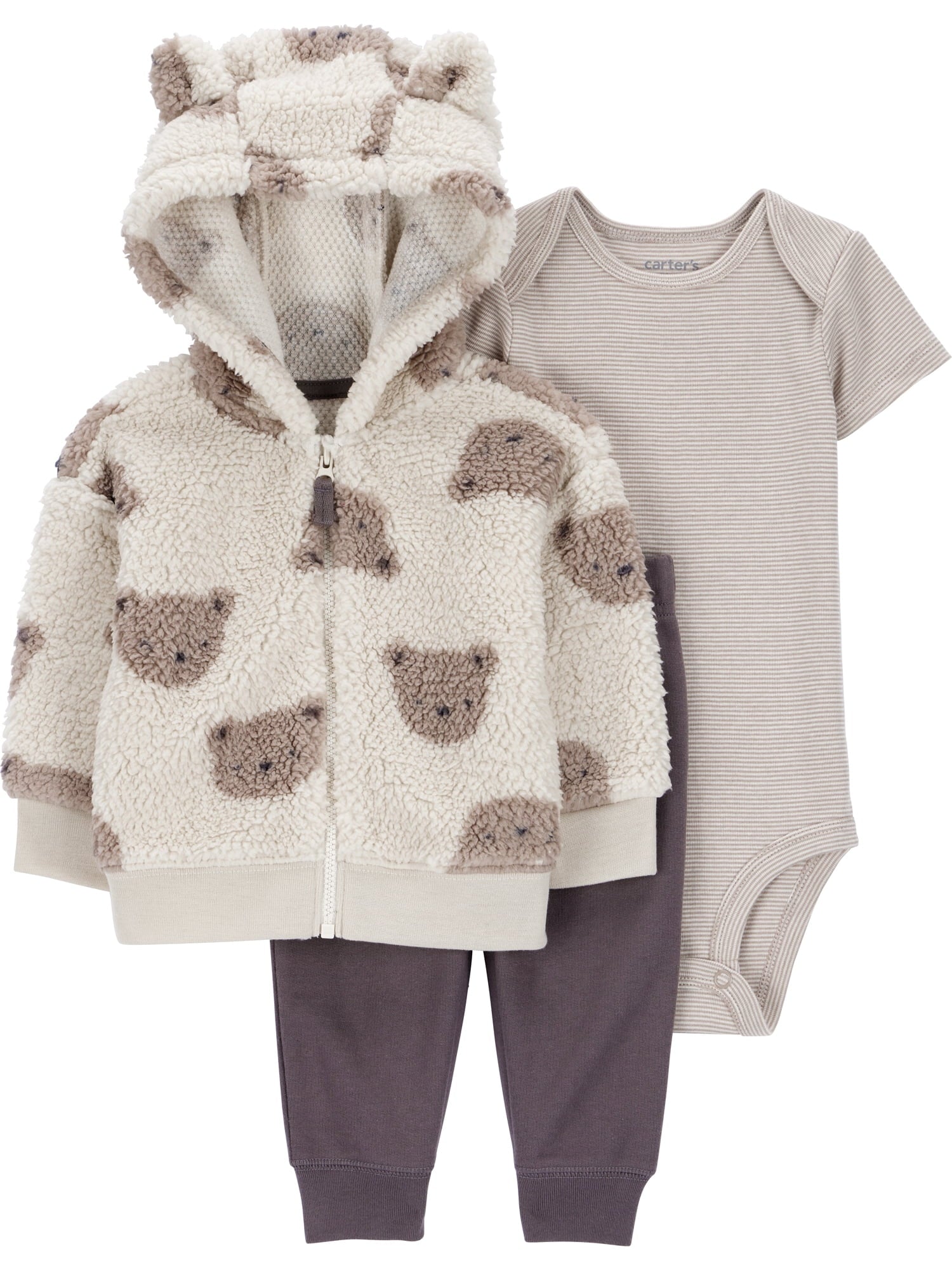 Carter's Child of Mine Baby and Toddler Boy Cardigan Outfit Set, 3-Piece, Sizes 0/3-24 Months