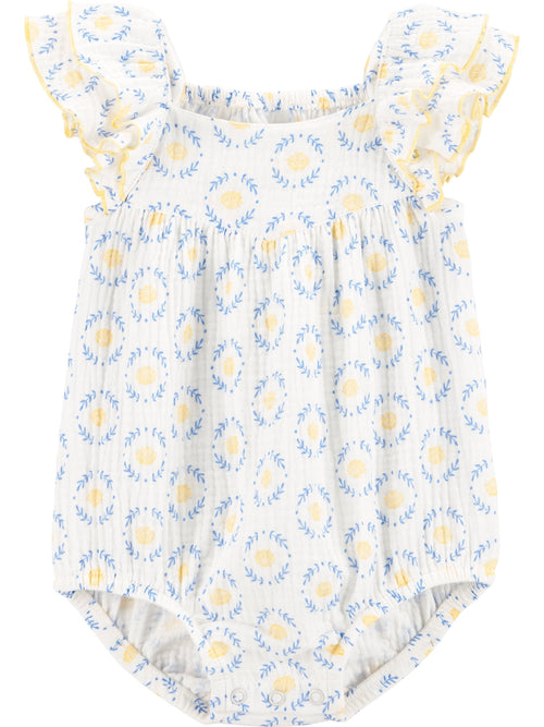 Carter's Child of Mine Baby Girl Bubble Romper, Sizes 0/3-24 Months