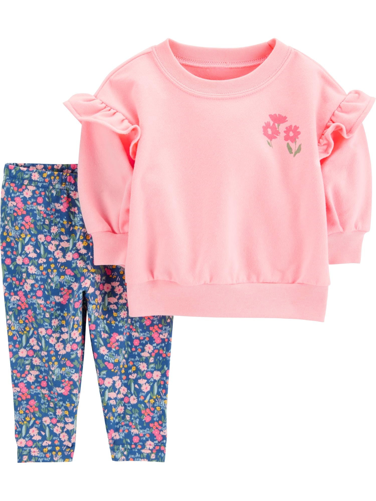 Carter's Child of Mine Baby Girl Outfit Set, 2-Piece, Sizes 0/3-24 Months