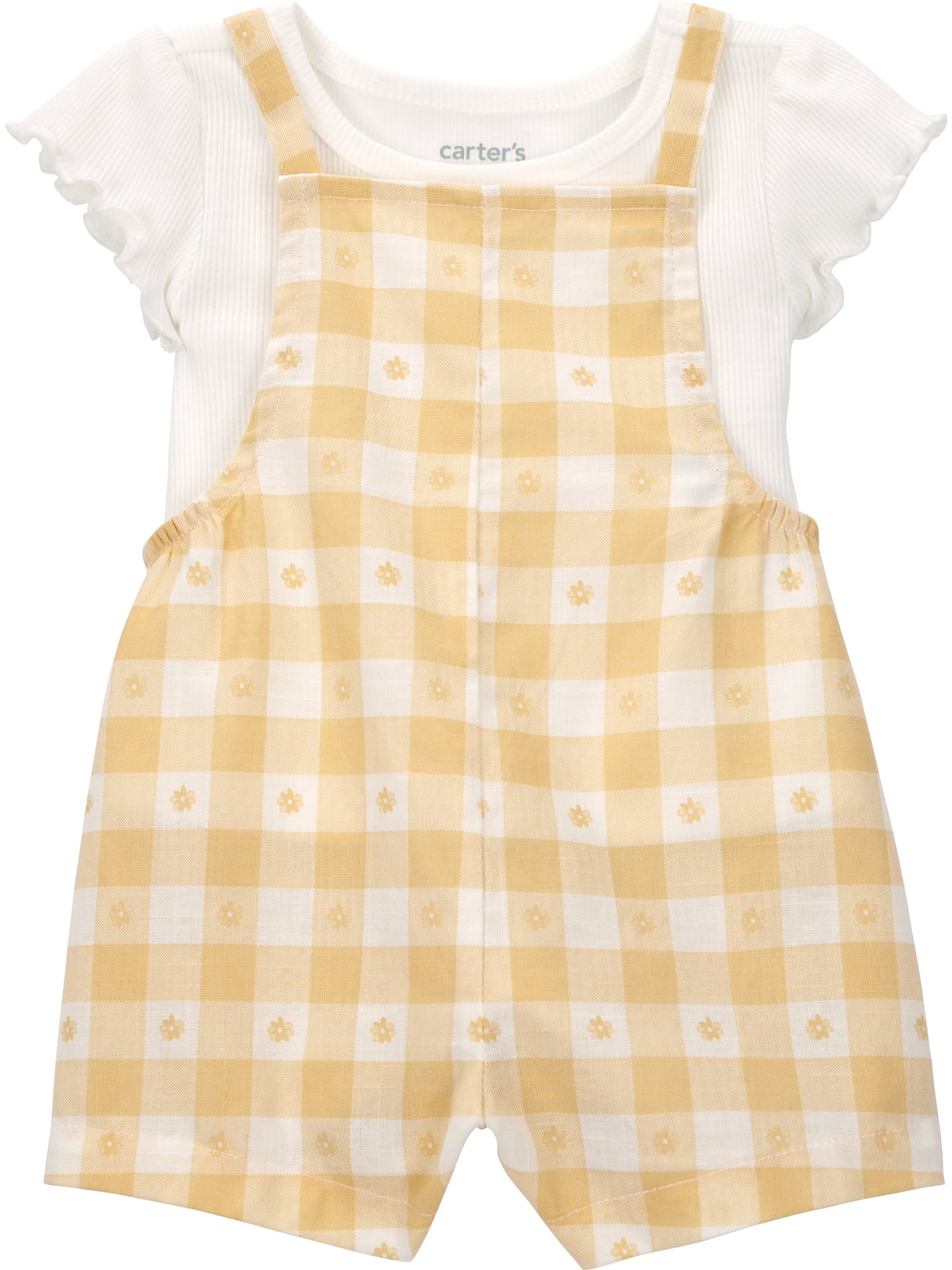 Carter's Child of Mine Baby Girl Overall Set, 2-Piece, Sizes 0/3-24 Months