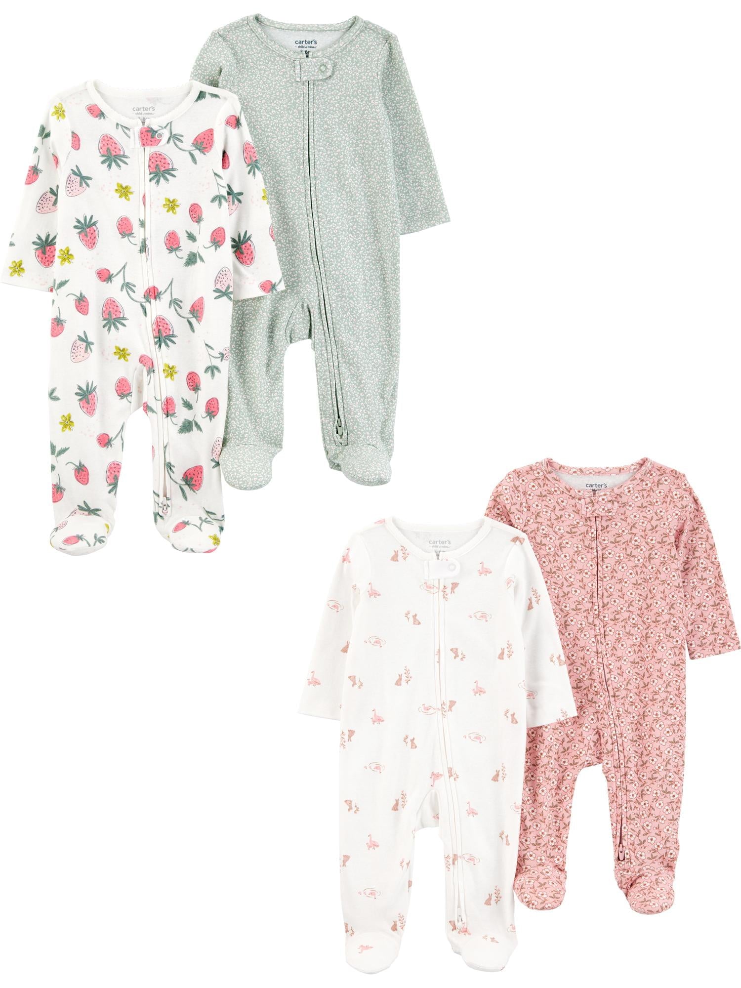 Carter's Child of Mine Baby Sleep 'N Play, 4-Pack, Sizes Preemie-6/9 Months