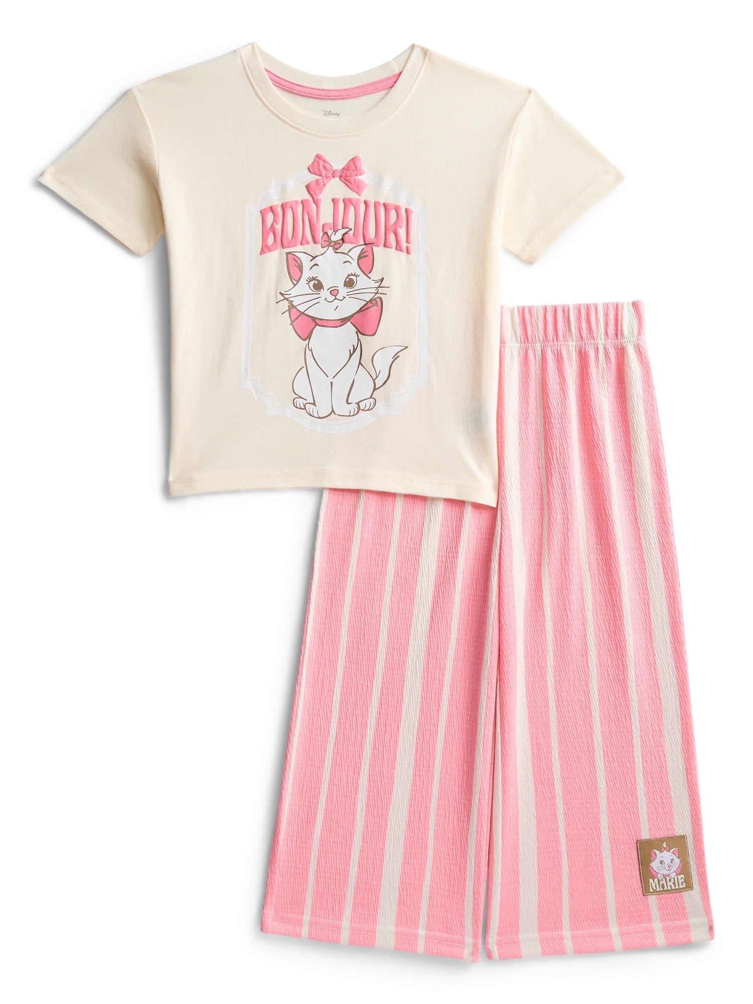 Minnie Mouse Toddler Girls Graphic Tee and Print Pants Set, 2-Piece, Sizes 12M-5T