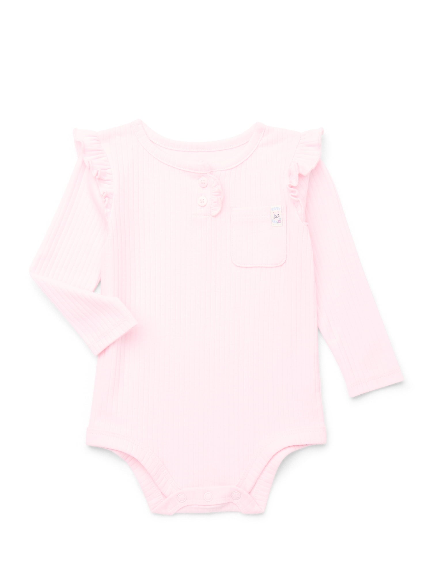Garanimals Baby Boy Slub Graphic Bodysuit with Long Sleeves, Sizes 0M-24M