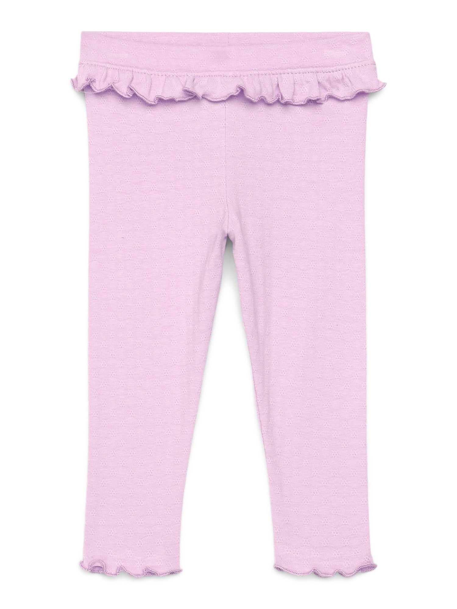 Garanimals Baby Girls Print Jersey Leggings with Lettuce-Edge Hem, Sizes 0M-24M