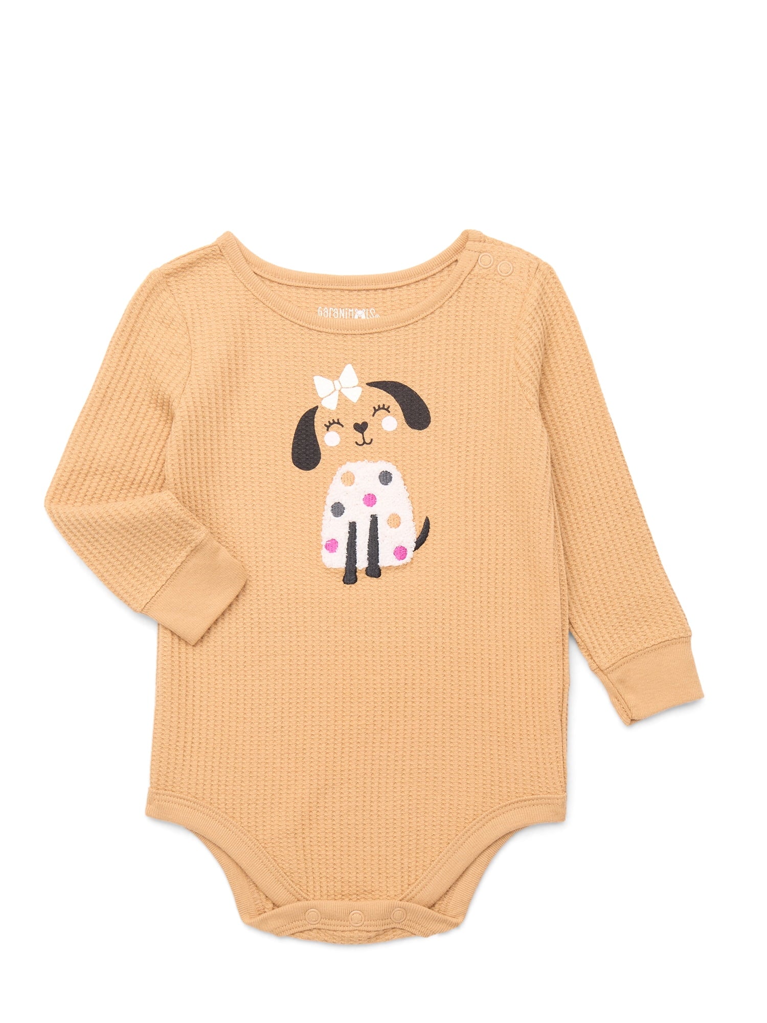 Garanimals Baby Boy Slub Graphic Bodysuit with Long Sleeves, Sizes 0M-24M