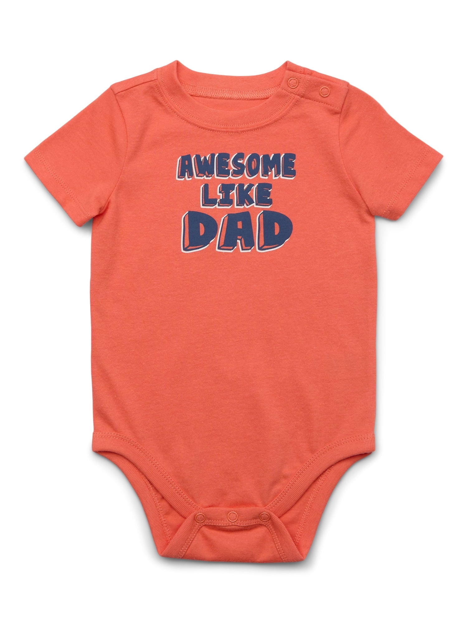 Garanimals Baby Girl Cotton Lap-Shoulder Short-Sleeve Bodysuits, 4-Pack, 0–24M