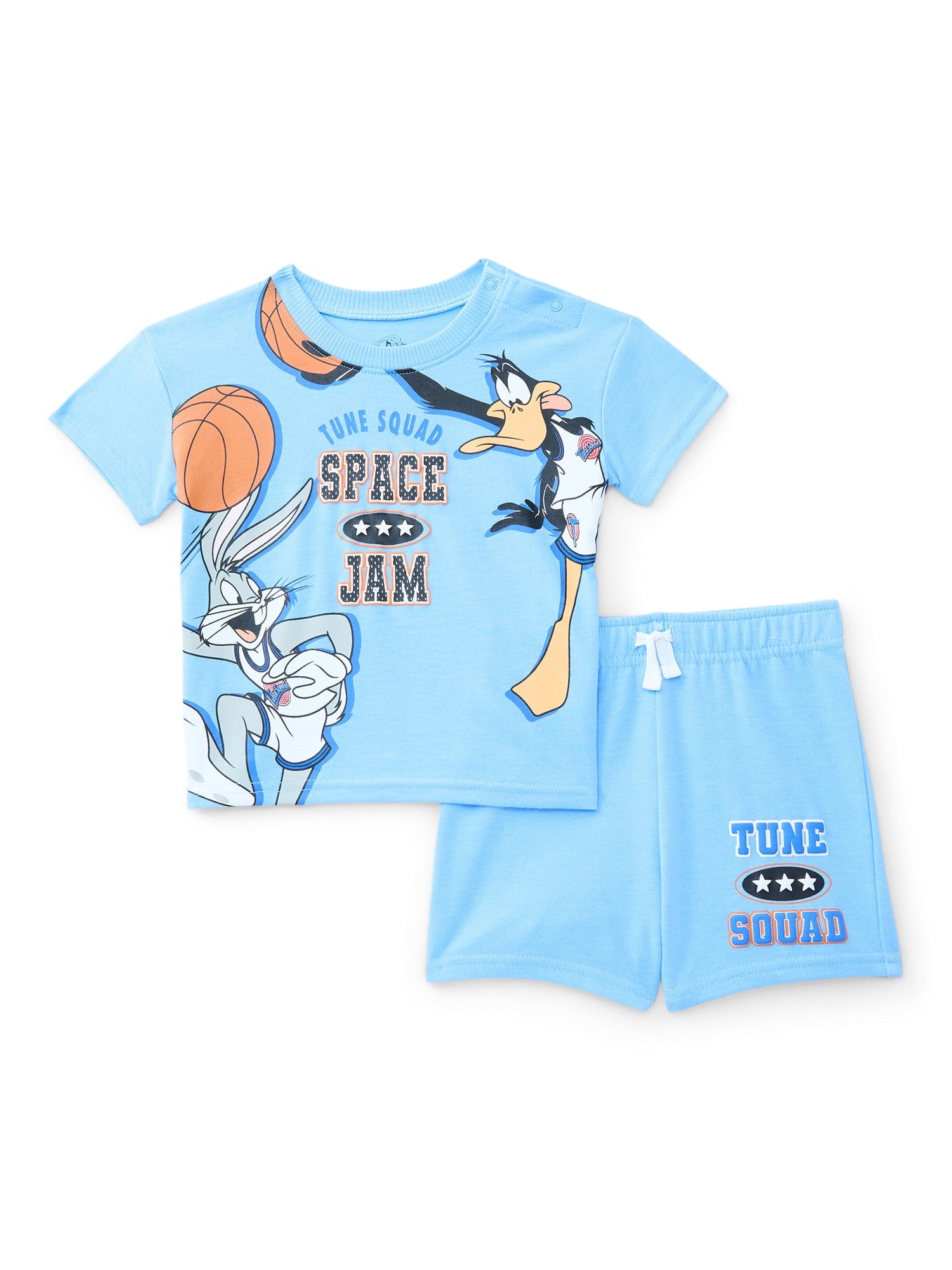 Stitch Baby Boys' Short Sleeve Graphic Tee and Shorts Set, 2-Piece, Sizes 0/3M-24M