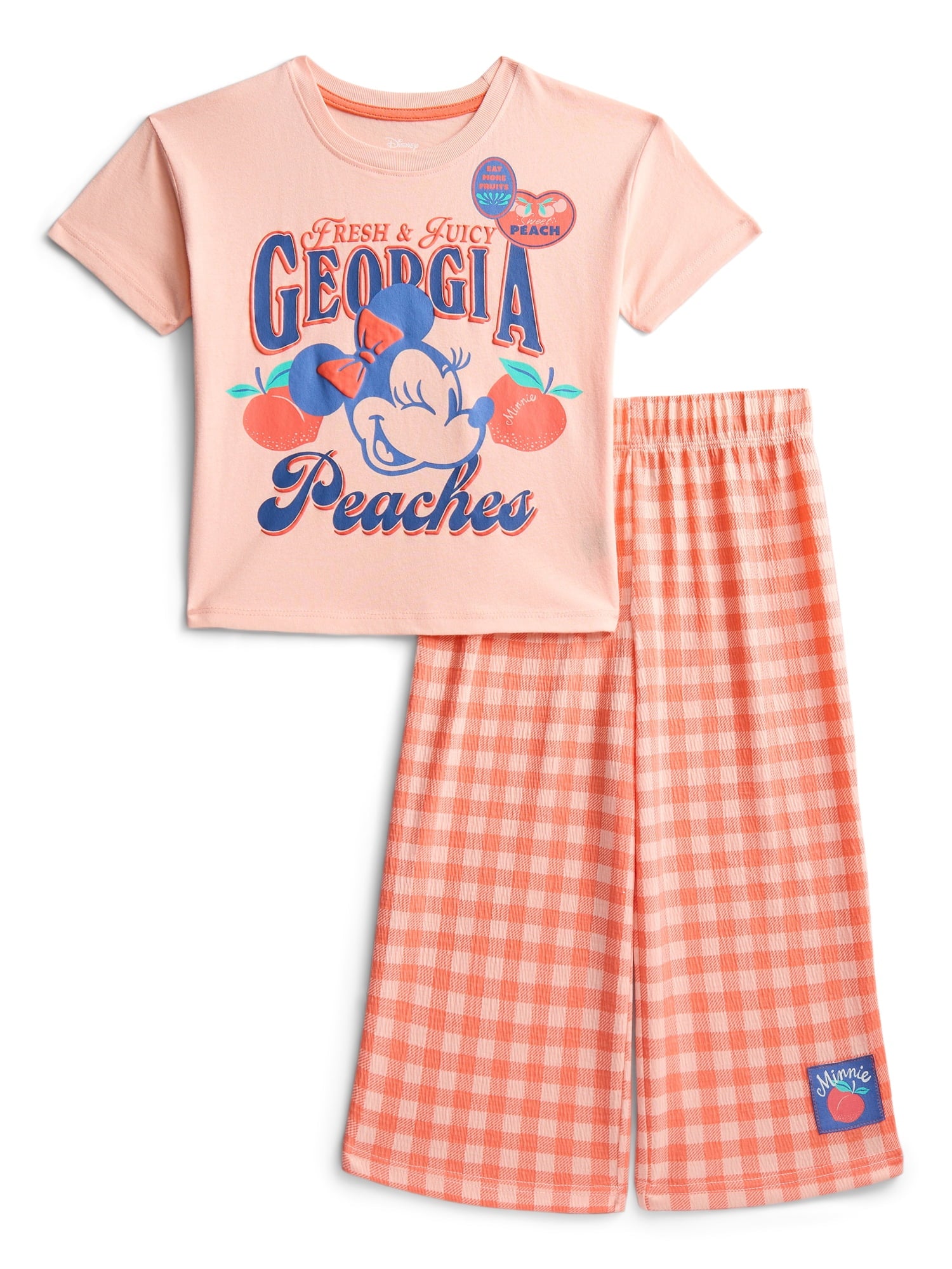 Minnie Mouse Toddler Girls Graphic Tee and Print Pants Set, 2-Piece, Sizes 12M-5T