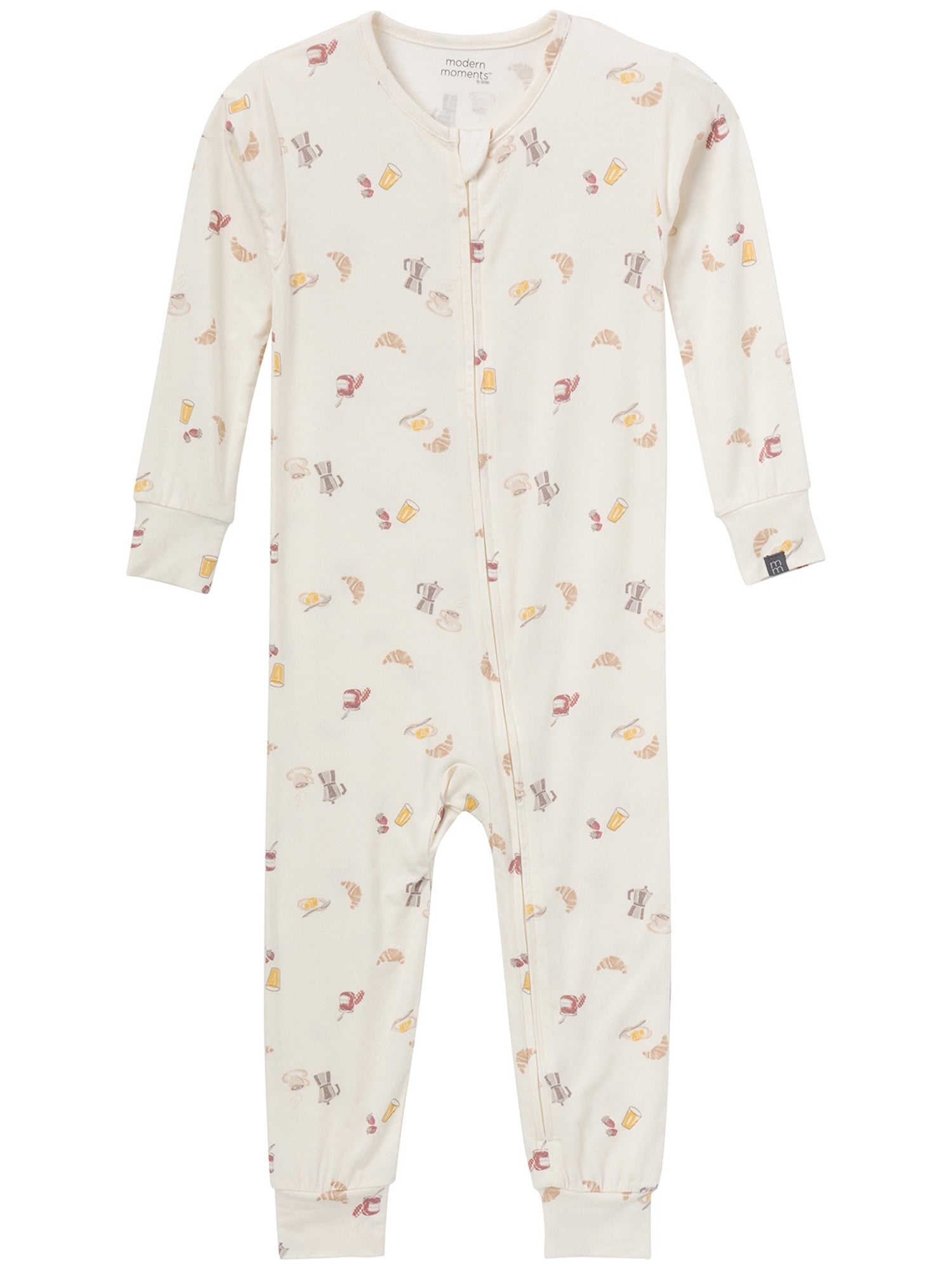 Modern Moments by Gerber Toddler Neutral Super Soft One-Piece Pajamas, Sizes 12 Months - 5T