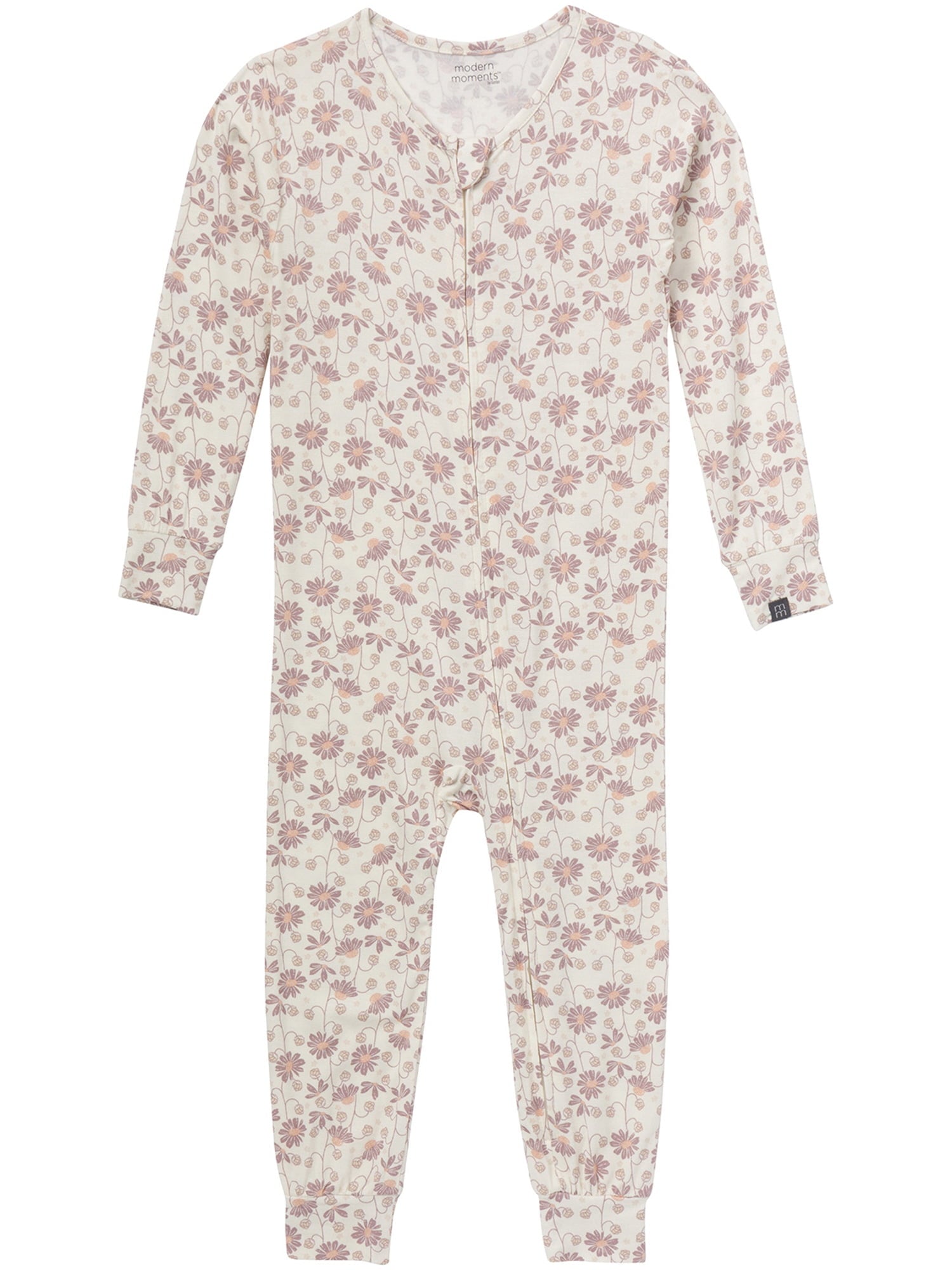 Modern Moments by Gerber Toddler Neutral Super Soft One-Piece Pajamas, Sizes 12 Months - 5T