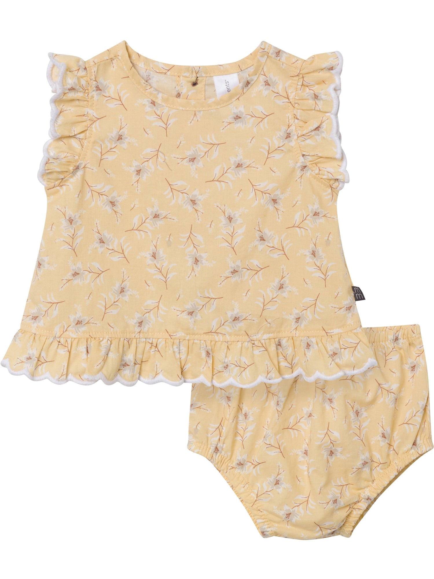 Modern Moments by Gerber Baby Girl Bloomer Outfit Set, 2-Piece, Sizes 0/3 Months - 24 Months