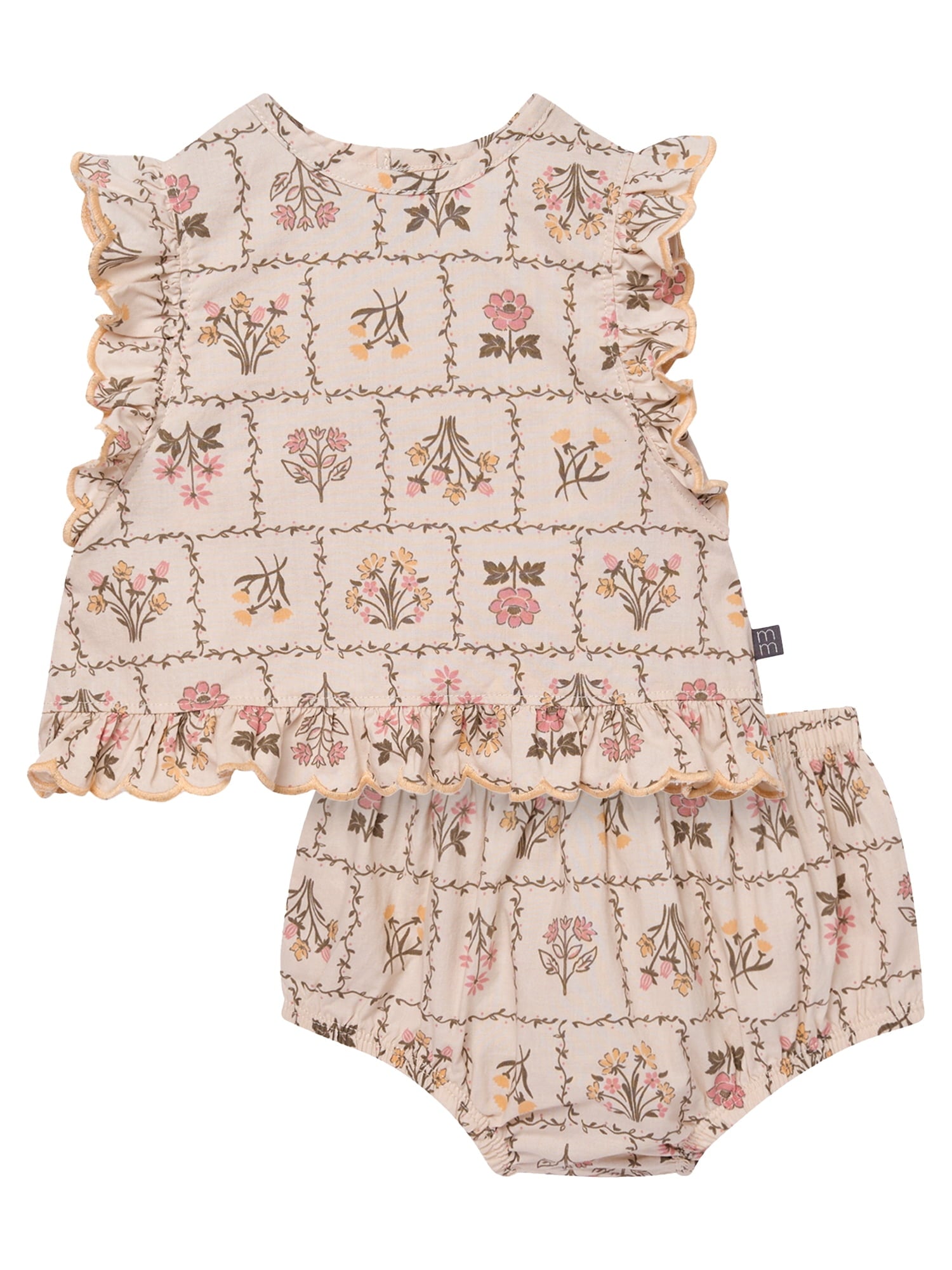 Modern Moments by Gerber Baby Girl Bloomer Outfit Set, 2-Piece, Sizes 0/3 Months - 24 Months