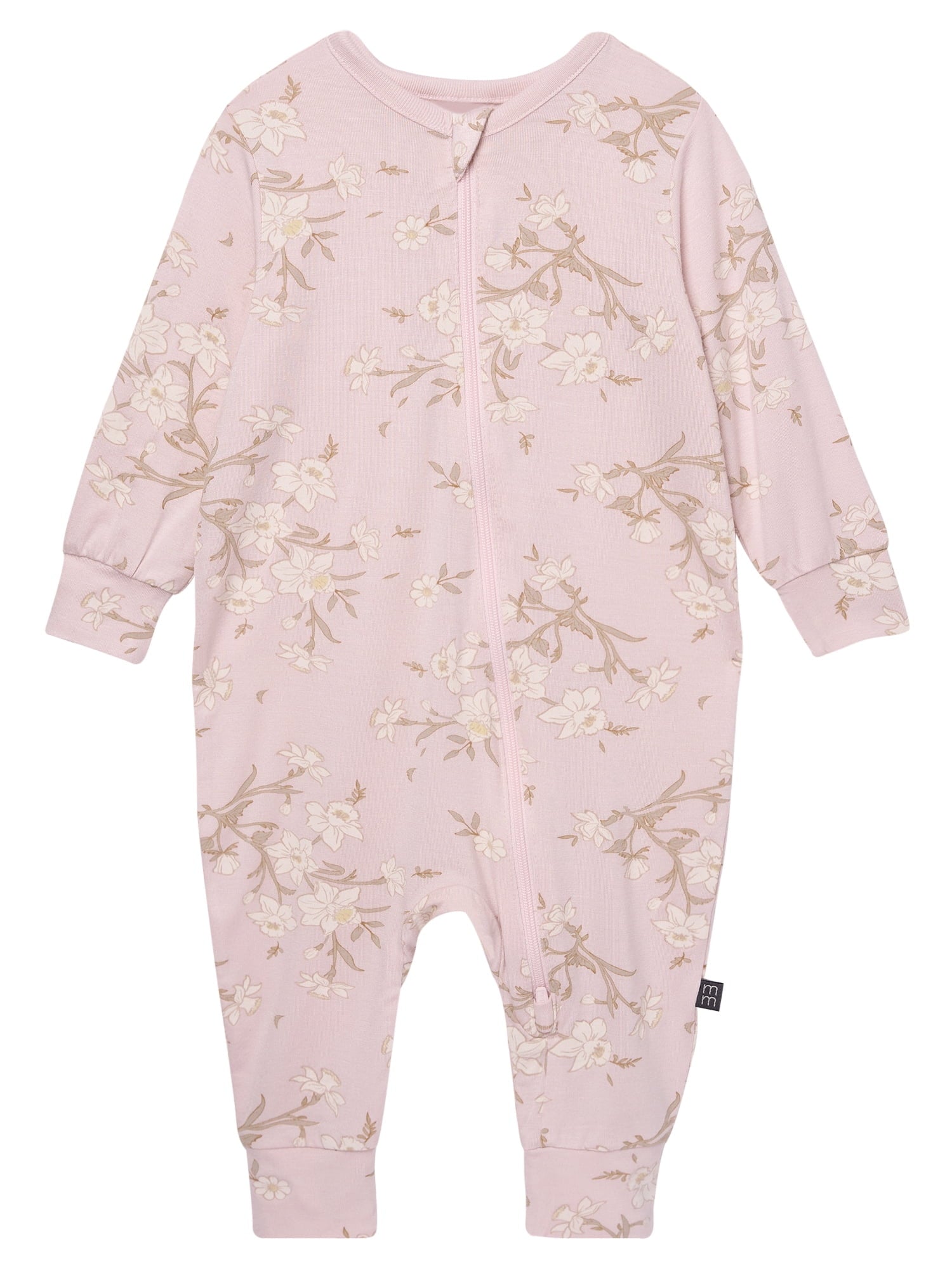 Modern Moments by Gerber Baby Neutral Super Soft Viscose Two-Way Zip Coverall, Sizes Newborn - 24 Months