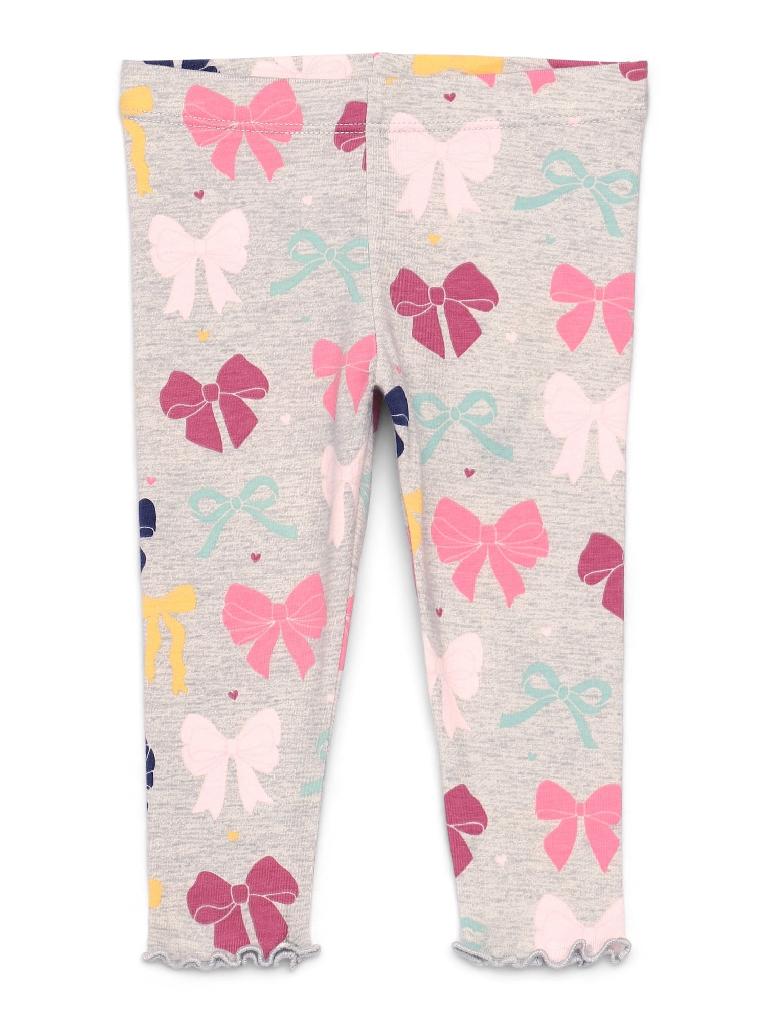 Garanimals Baby Girls Print Jersey Leggings with Lettuce-Edge Hem, Sizes 0M-24M