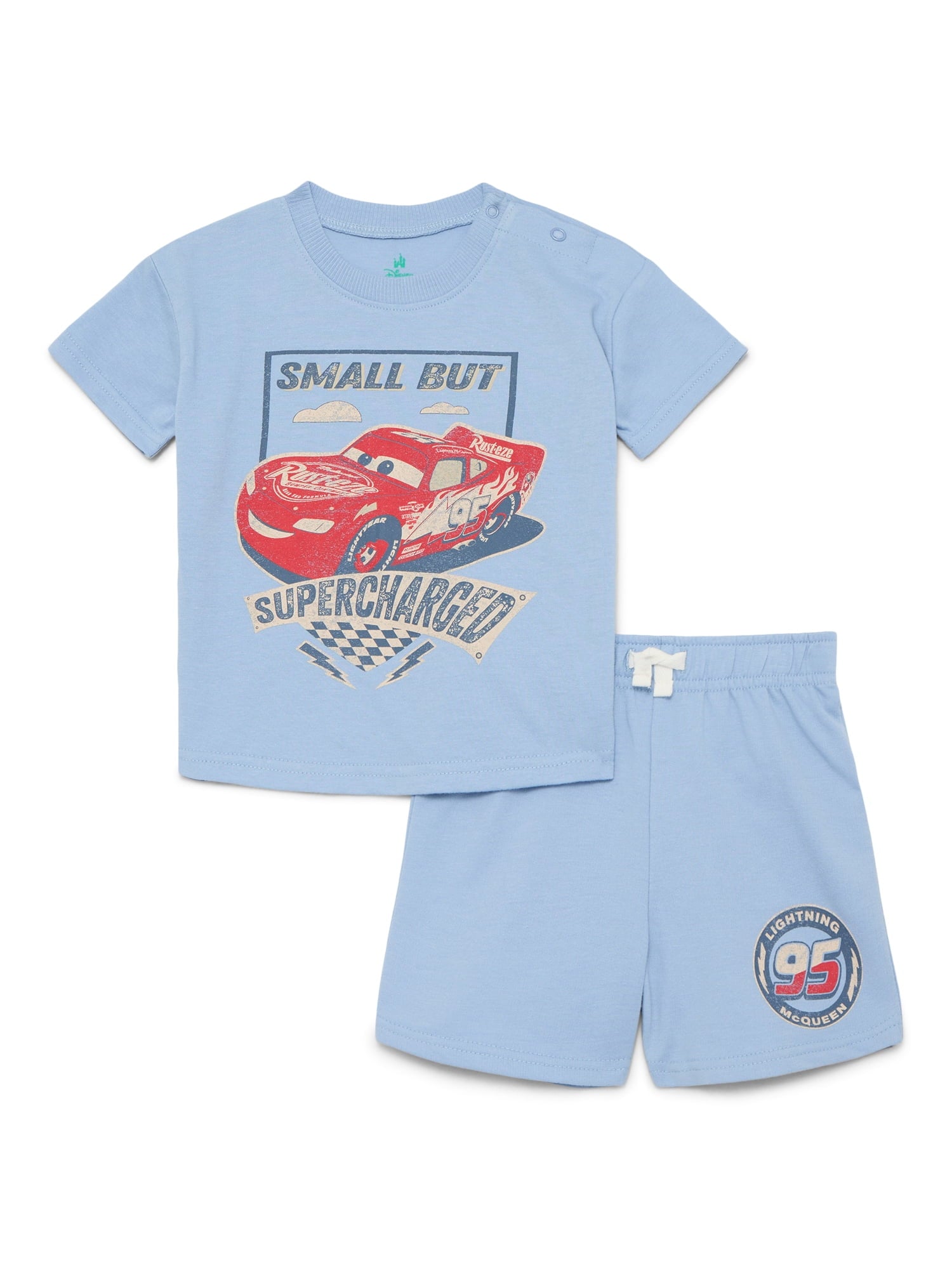 Stitch Baby Boys' Short Sleeve Graphic Tee and Shorts Set, 2-Piece, Sizes 0/3M-24M