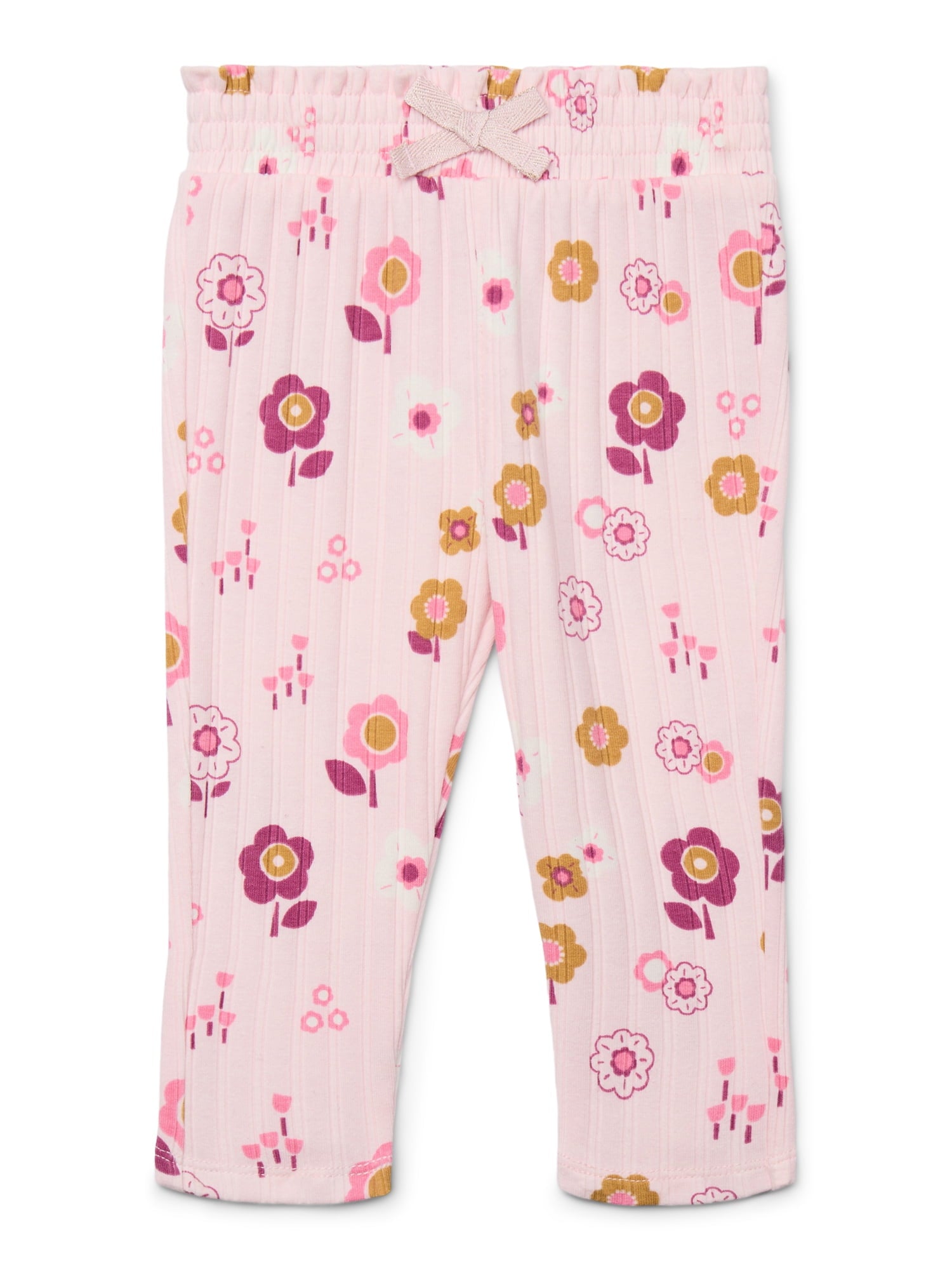 Garanimals Baby Girls Print Jersey Leggings with Lettuce-Edge Hem, Sizes 0M-24M