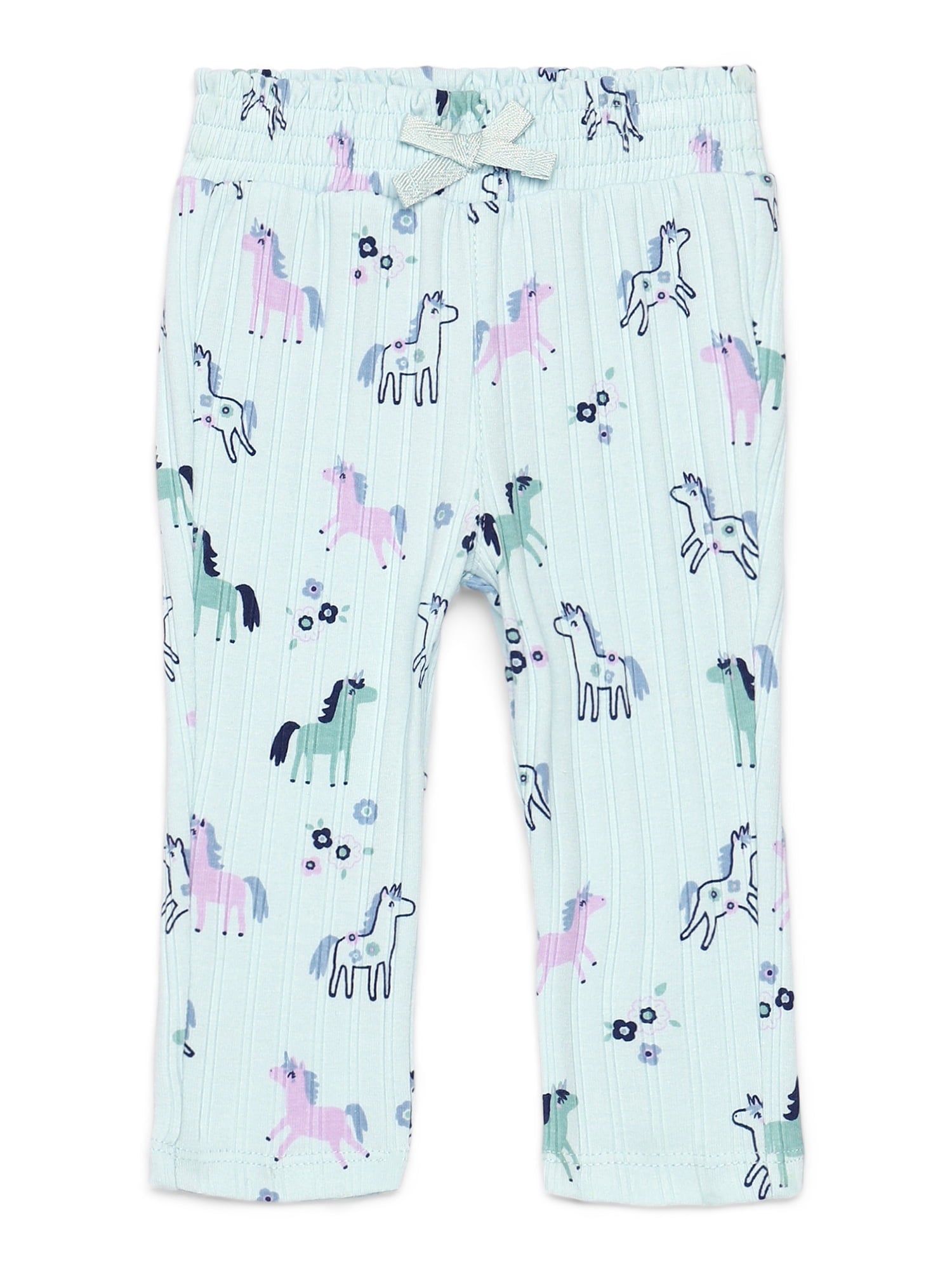 Garanimals Baby Girls Print Jersey Leggings with Lettuce-Edge Hem, Sizes 0M-24M