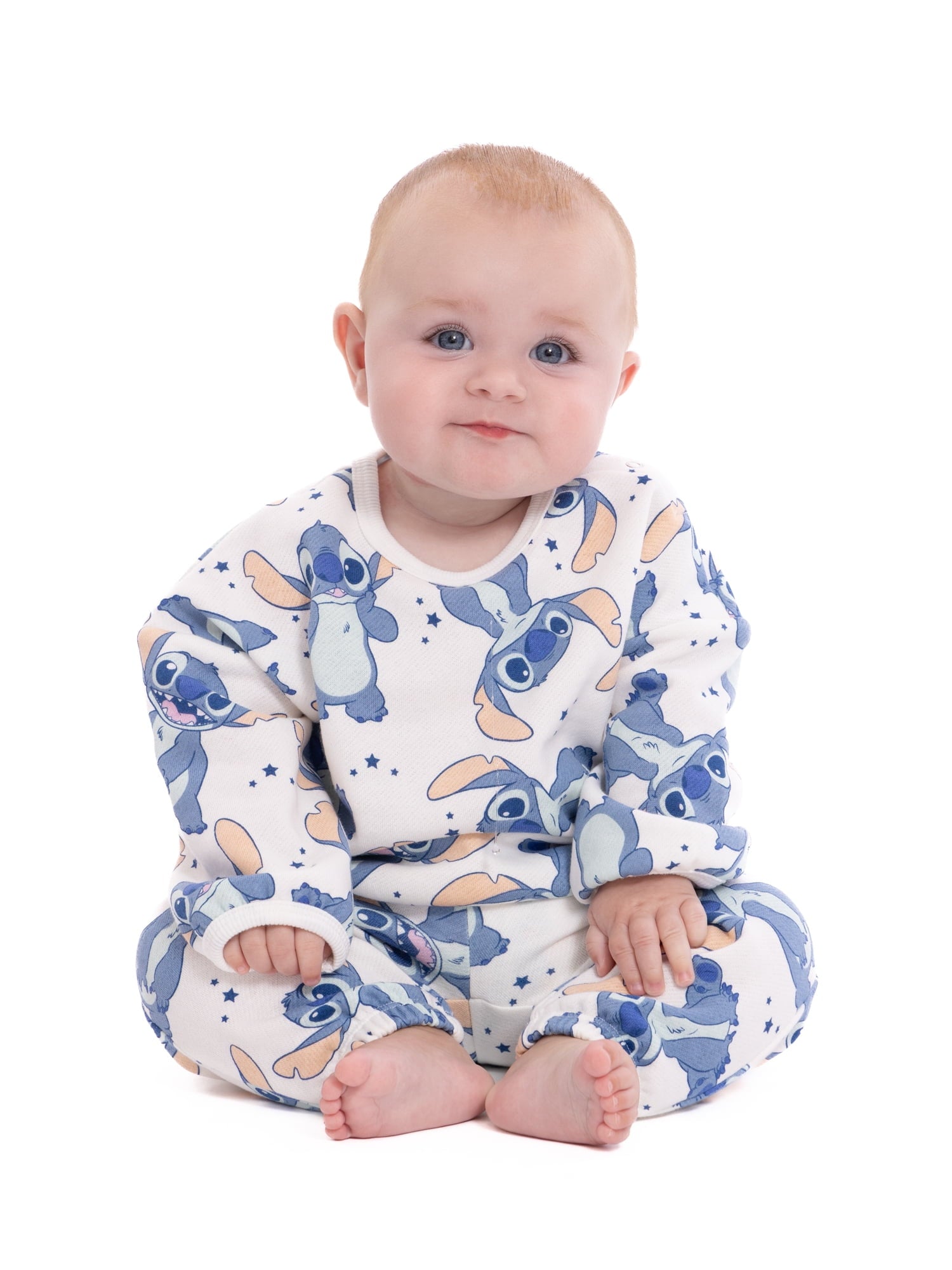 Smurfs Baby Boys or Girls Bubble Sleeve Printed Sweatshirt and Joggers Set, 2-Piece, Sizes 0/3M-24M
