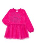 Strawberry Shortcake Toddler Girls Eyelash Knit Tutu Dress with Long Sleeves, Sizes 12M-5T