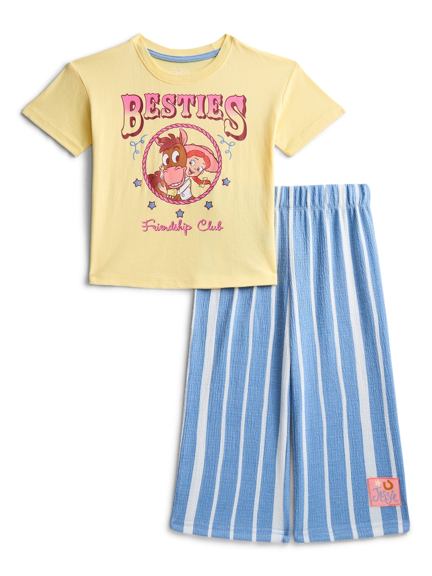 Minnie Mouse Toddler Girls Graphic Tee and Print Pants Set, 2-Piece, Sizes 12M-5T