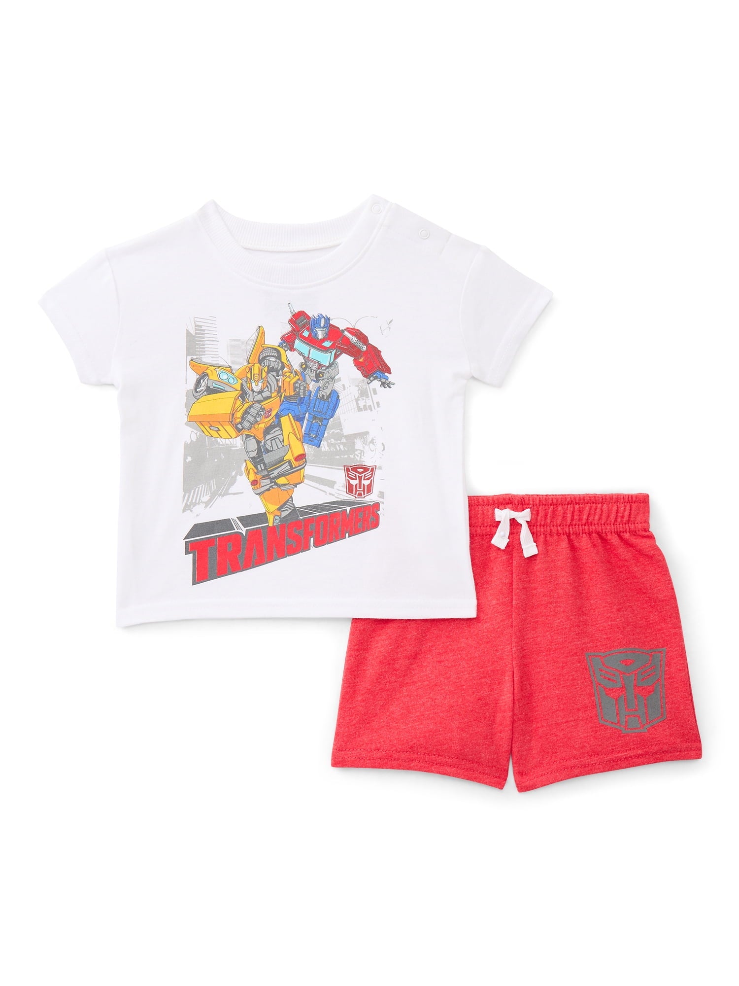 Stitch Baby Boys' Short Sleeve Graphic Tee and Shorts Set, 2-Piece, Sizes 0/3M-24M