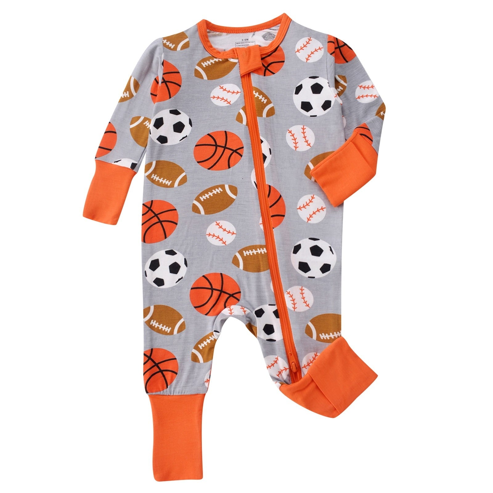 Utlike Baby Boys Bodysuits Long Sleeve Zip Up Romper Soft Comfortable Pajamas For Everyday Wear Comfort Fit Infant Onesies Daily Wear Size 12-18M