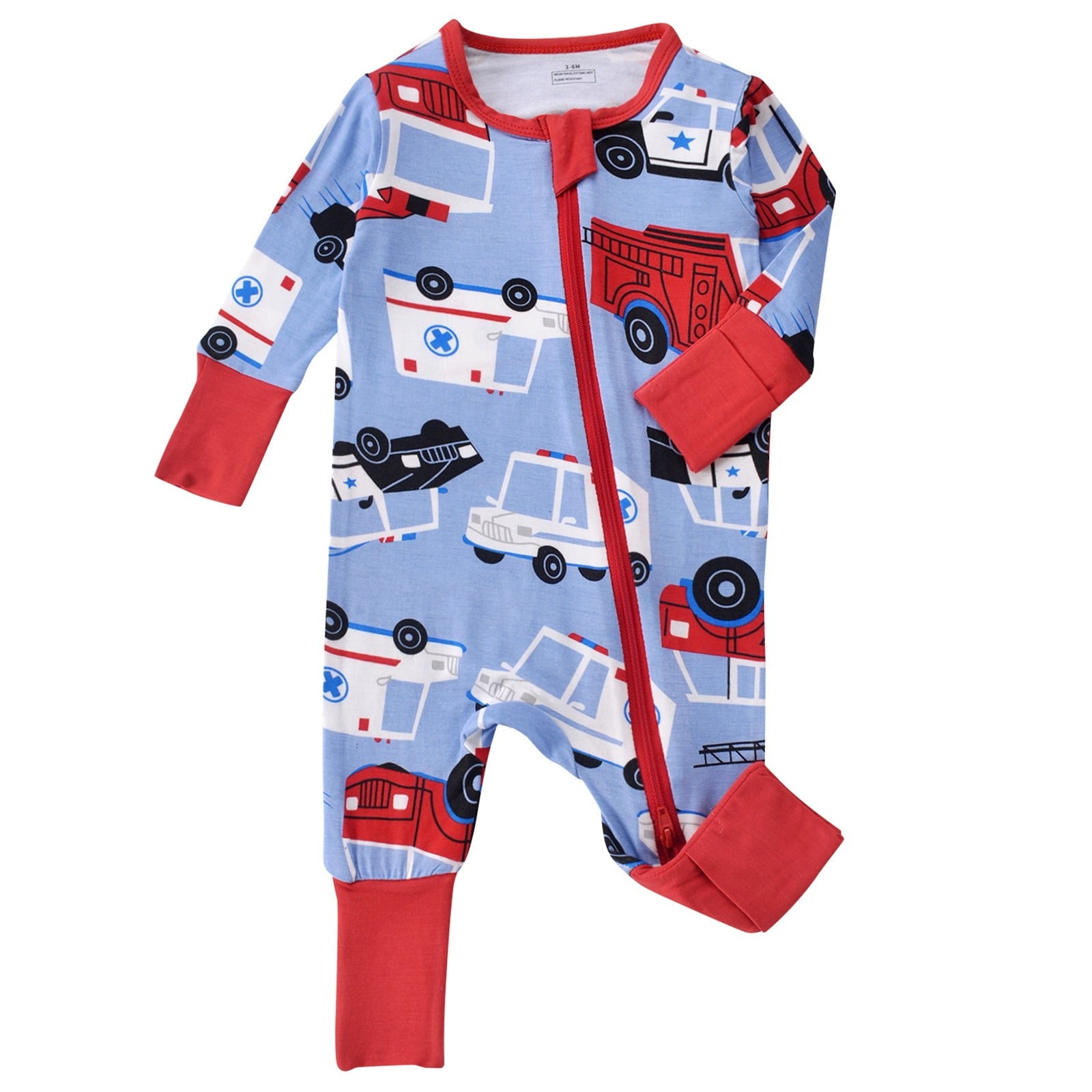 Utlike Baby Boys Bodysuits Long Sleeve Zip Up Romper Soft Comfortable Pajamas For Everyday Wear Comfort Fit Infant Onesies Daily Wear Size 12-18M